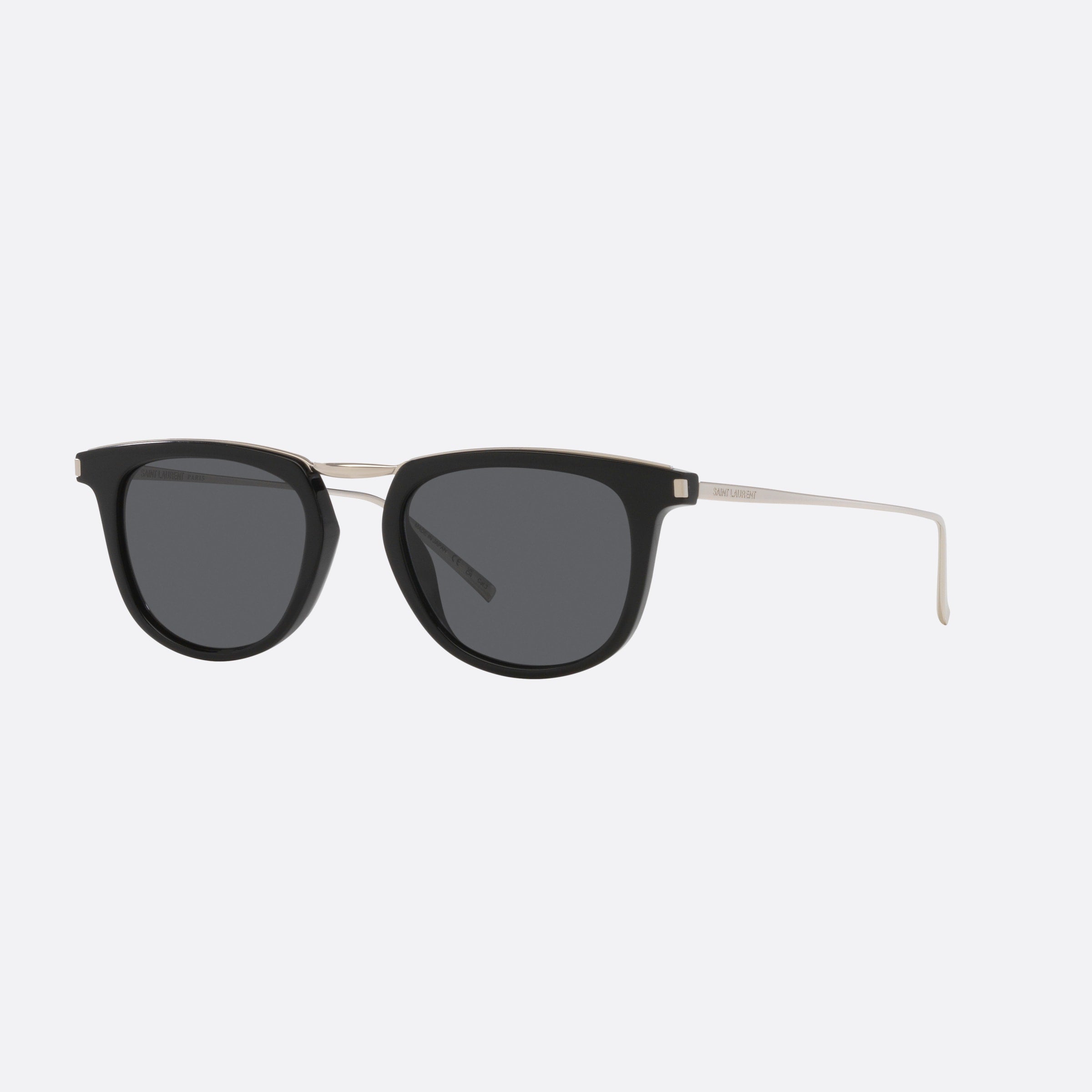 Saint 50mm Laurent Black Round Unisex Sunglasses - Main View