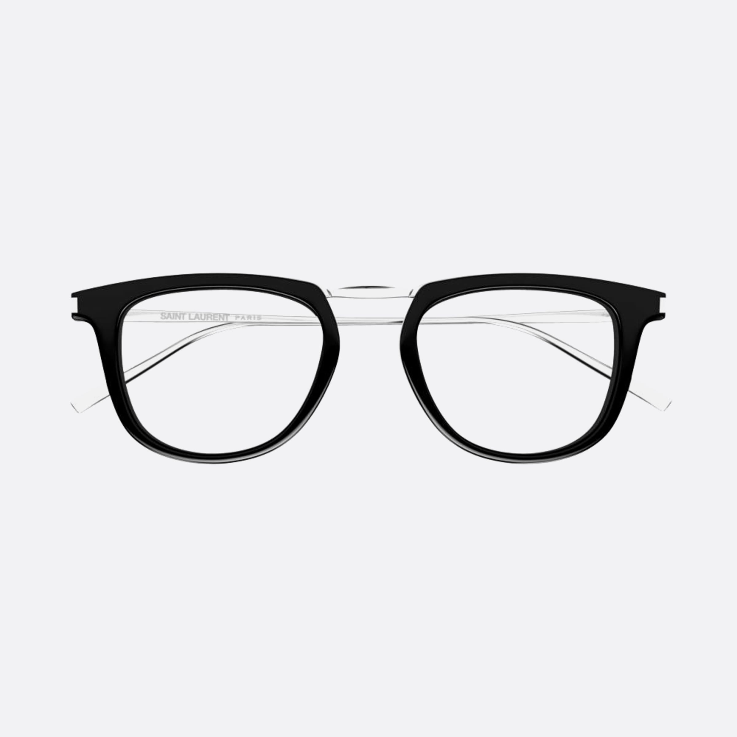 Saint 50mm Laurent Opt Black Pantos Unisex Eyeglasses - Main View