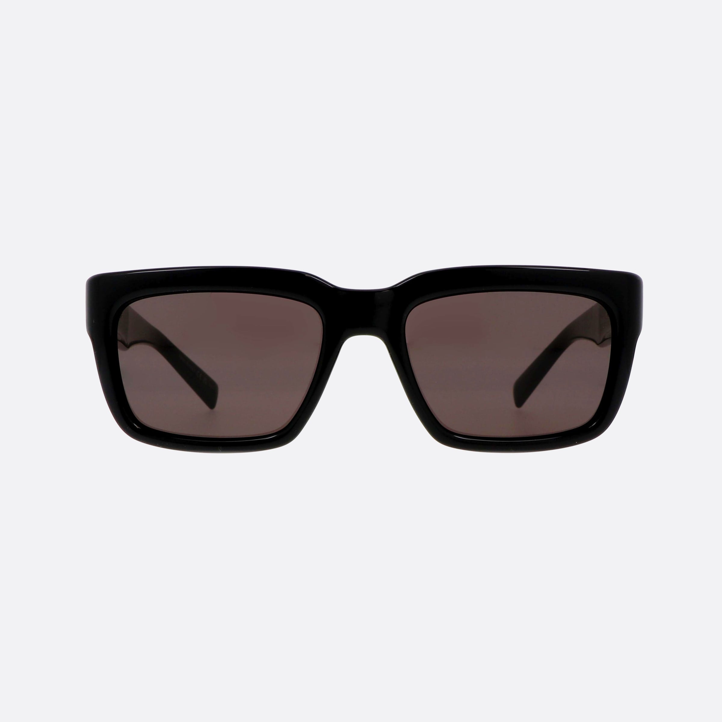 Saint 55mm Laurent Logo Black Rectangle Unisex Sunglasses - Side View