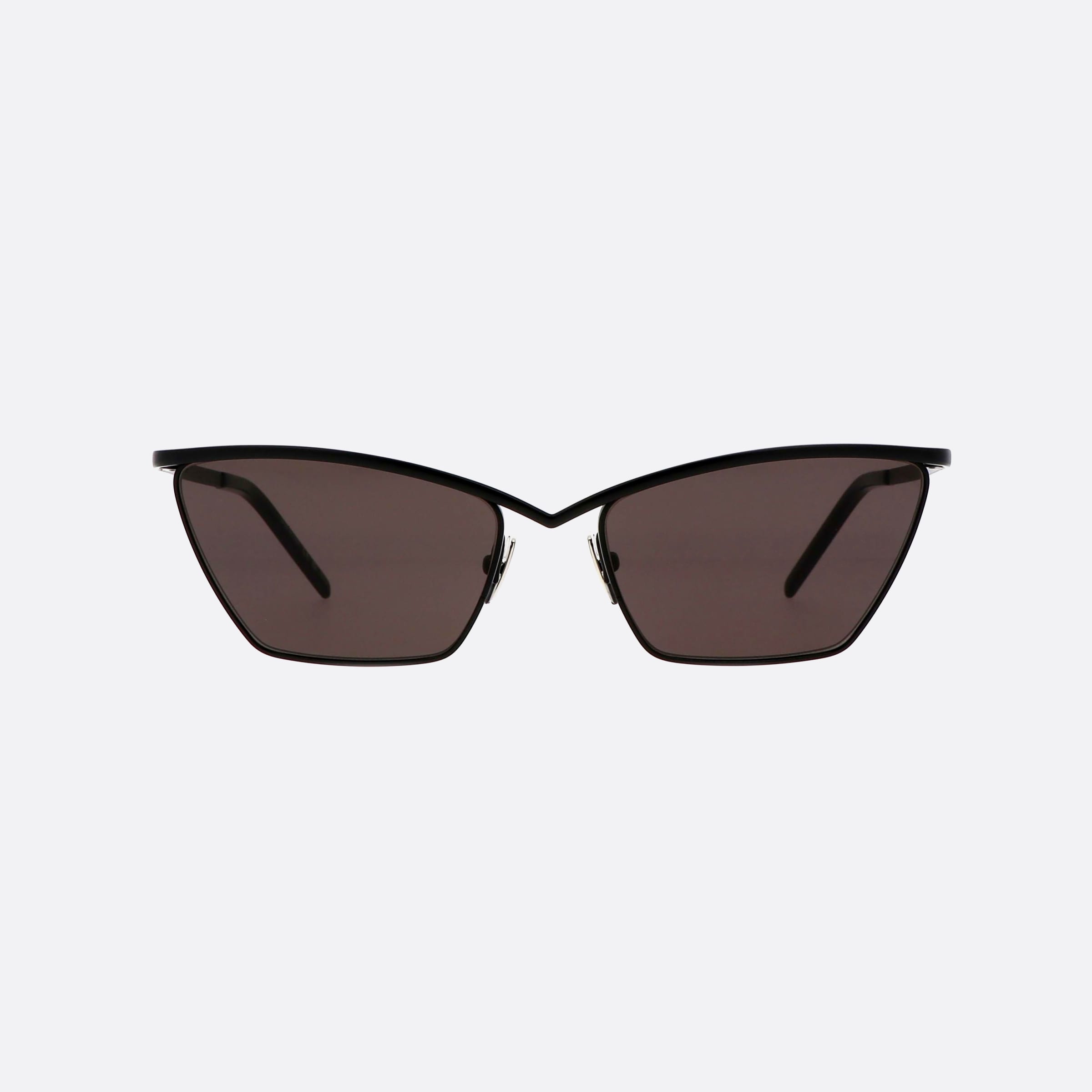 Saint 57mm Laurent Logo Black Cat Eye Woman Sunglasses - Side View
