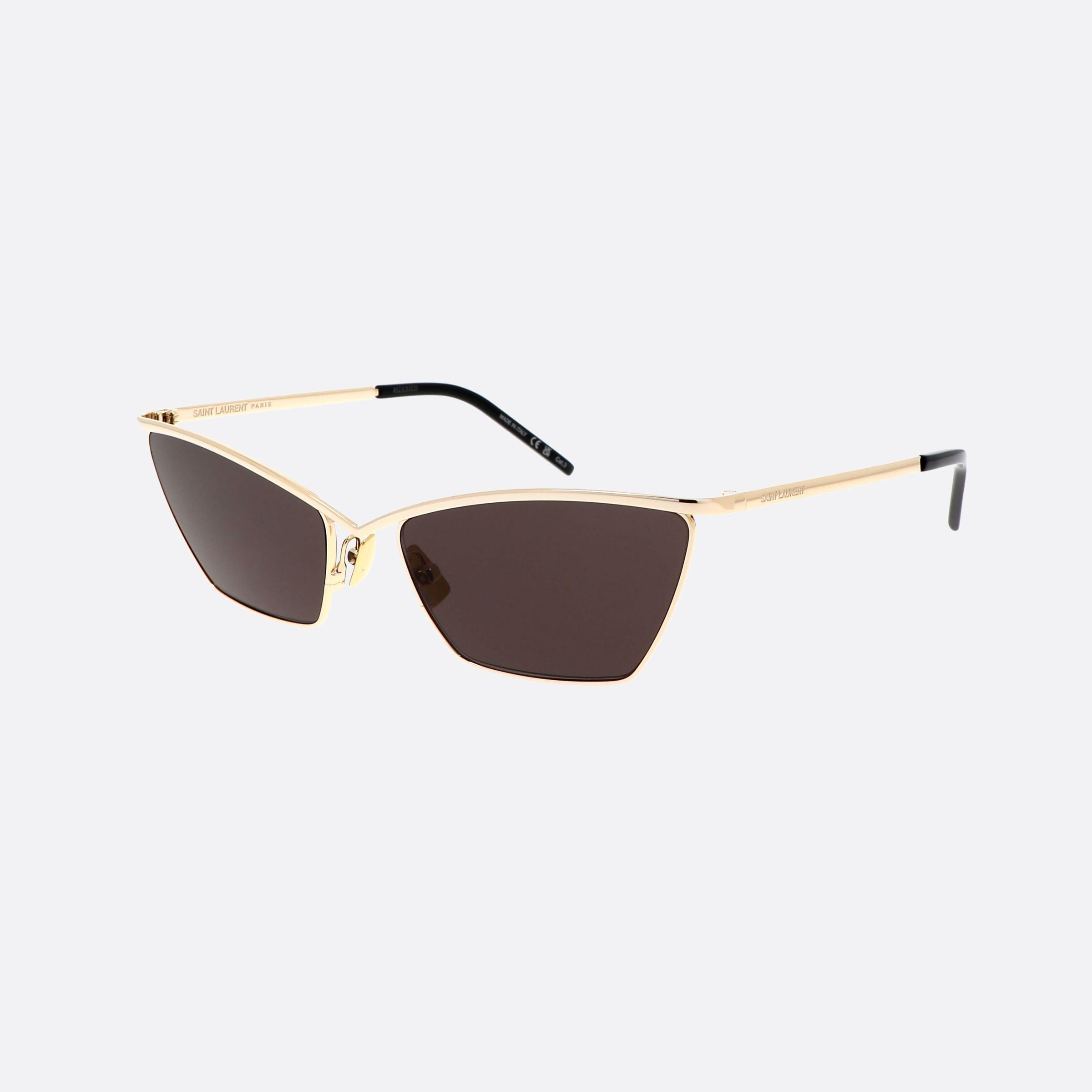 Saint 57mm Laurent Logo Gold Cat Eye Woman Sunglasses - Main View