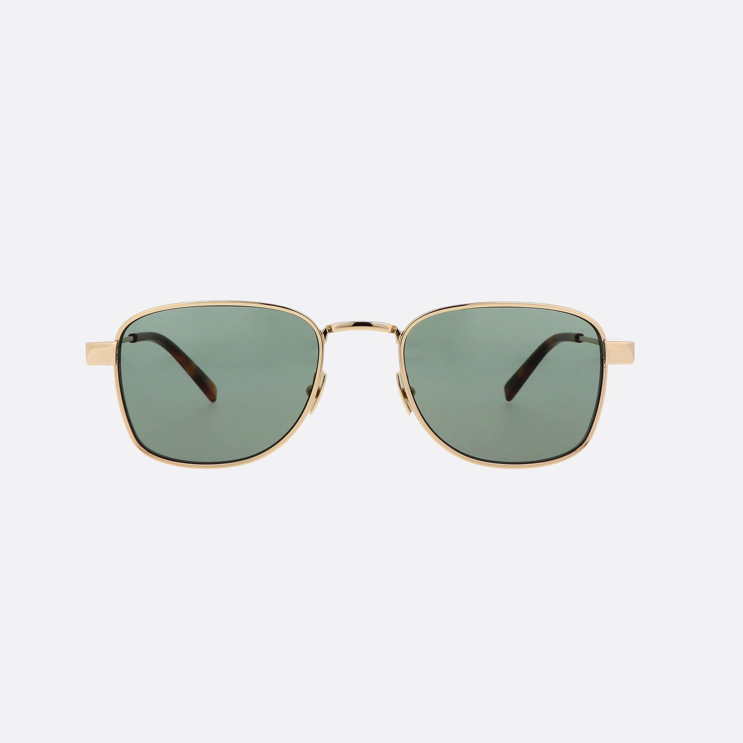 Saint 53mm Laurent Logo Gdgn Gold Squared Man Sunglasses - Side View