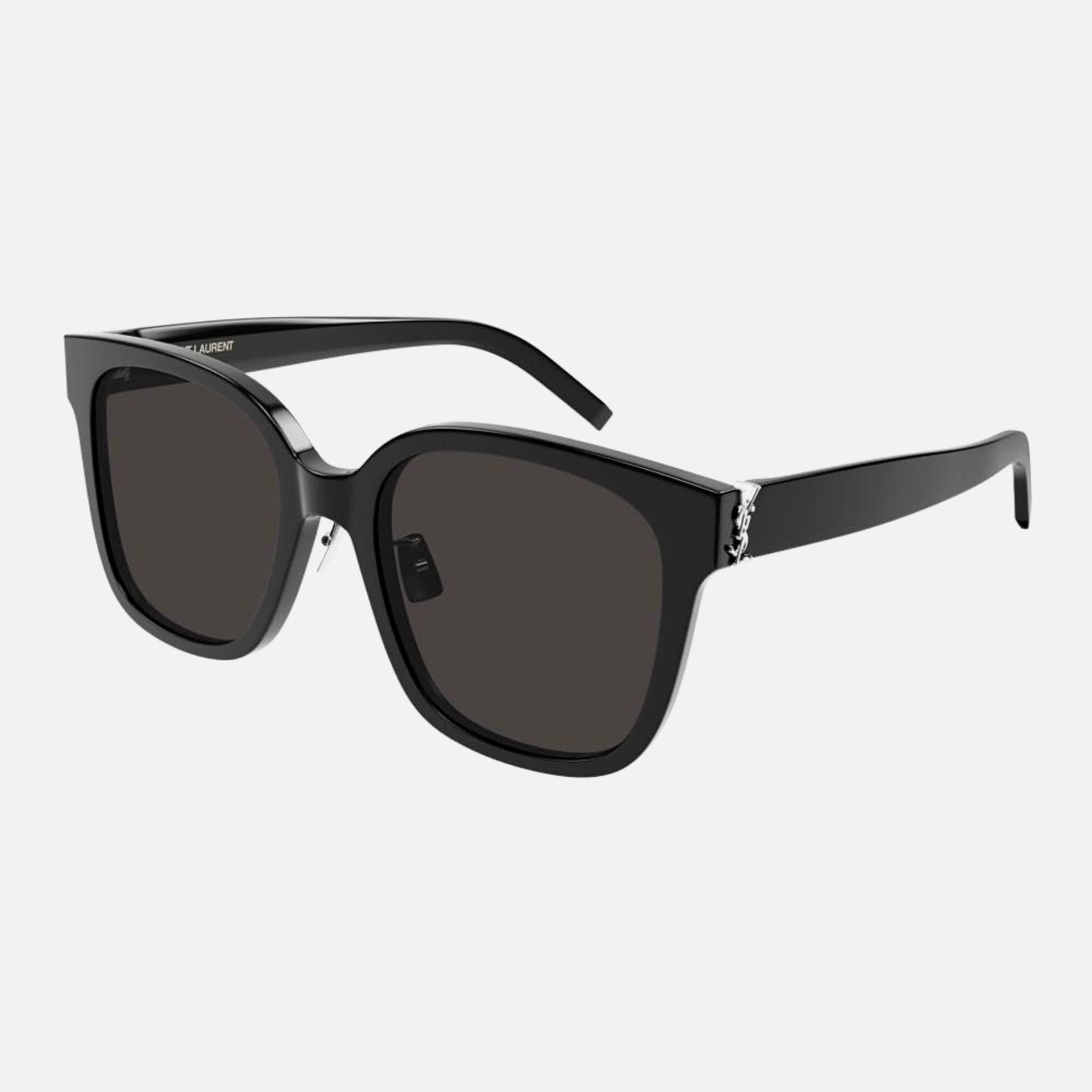Saint 55mm Laurent M105 Der Black Squared Woman Sunglasses - Side View