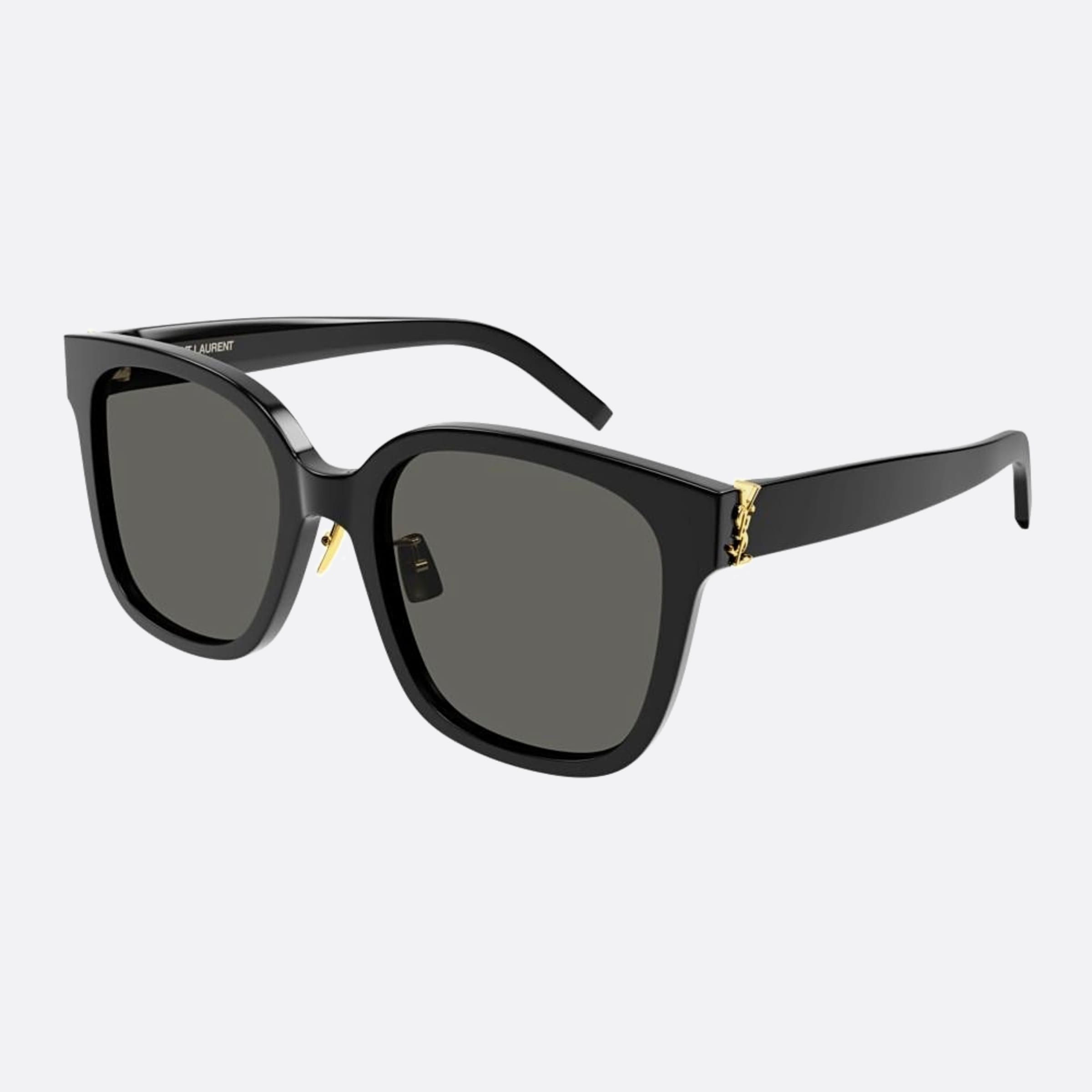 Saint 55mm Laurent M105 Der Black Squared Polarized Woman Sunglasses - Side View