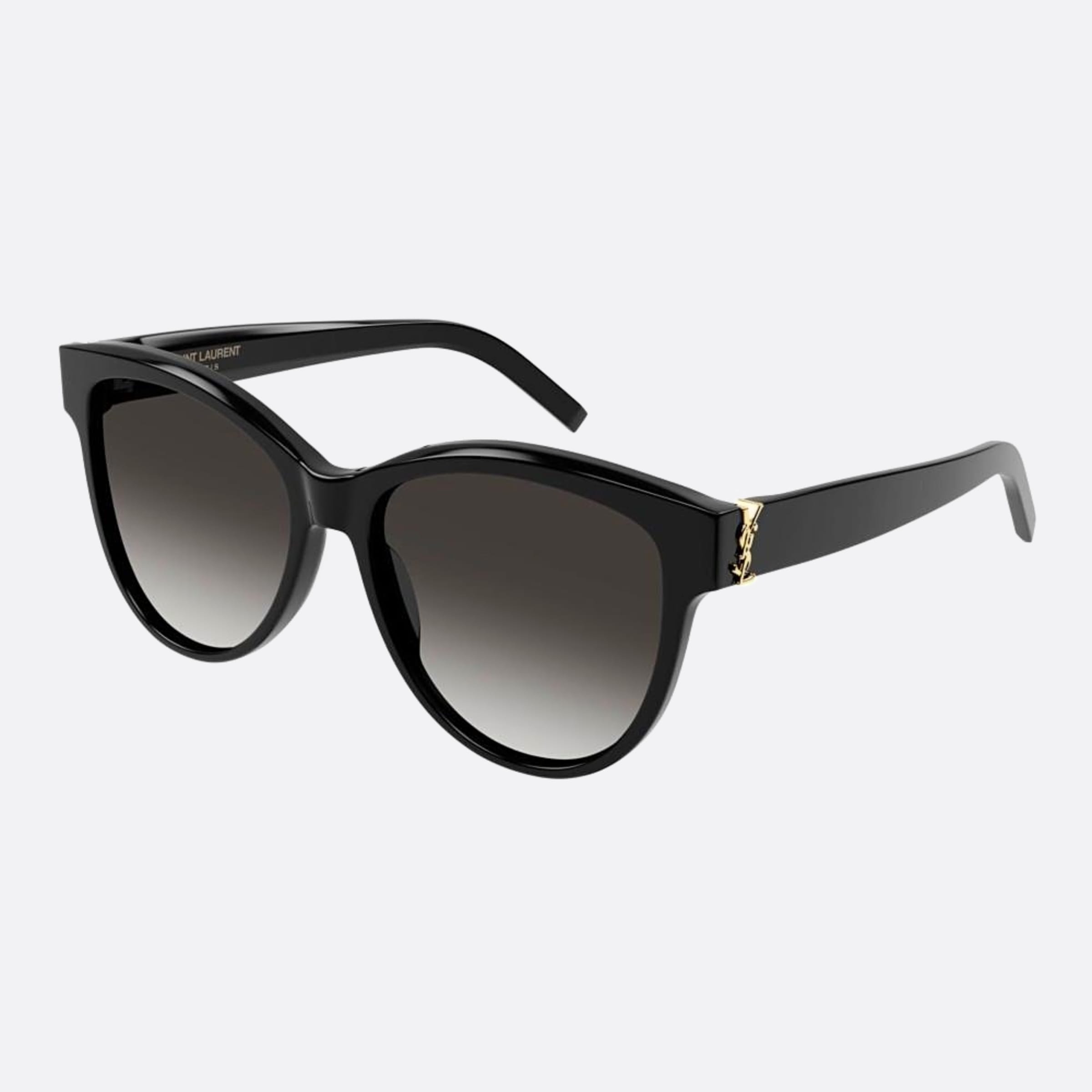Saint 55mm Laurent M107 Black Butterfly Woman Sunglasses - Side View