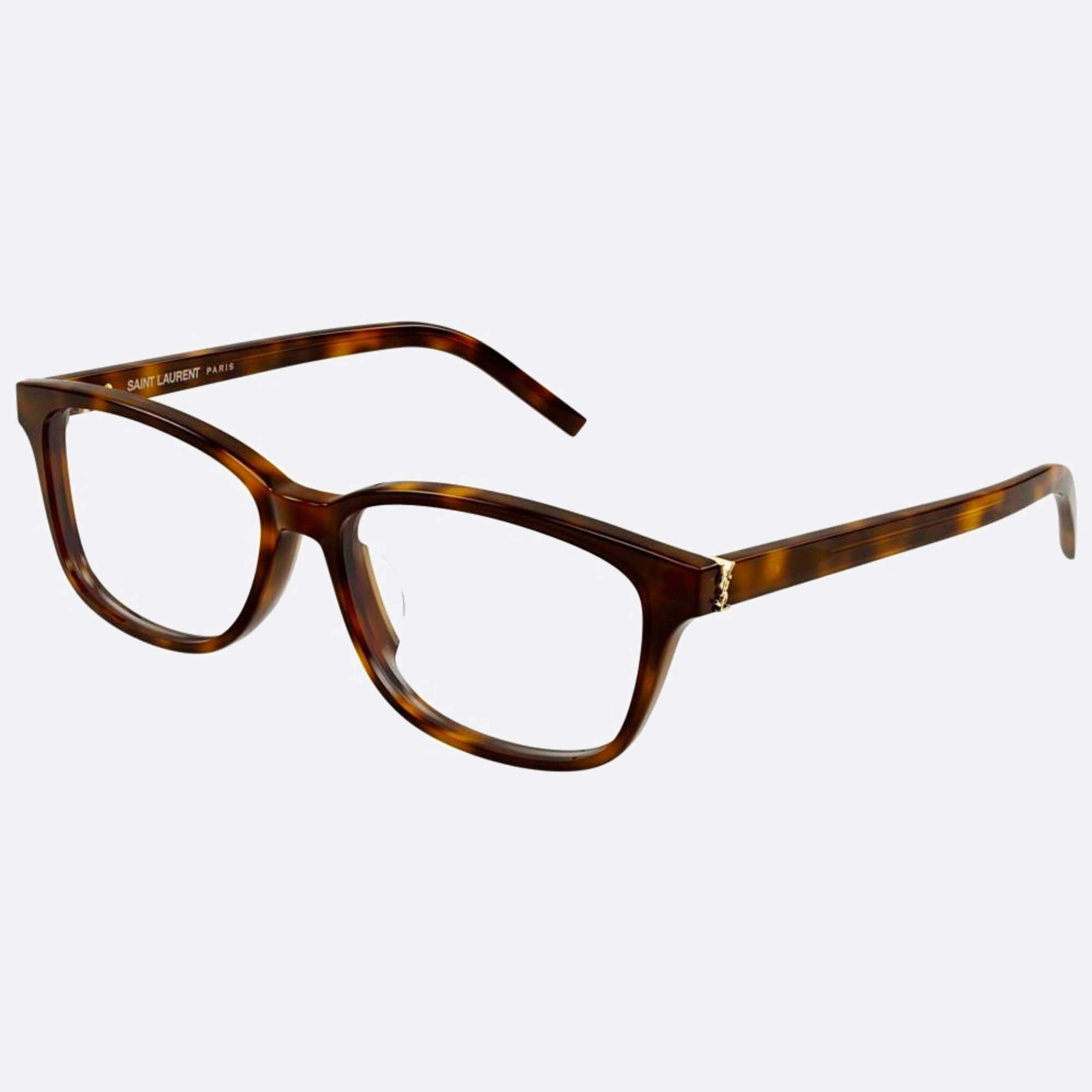 Saint 54mm Laurent M109 Havana Geometric Woman Eyeglasses - Side View