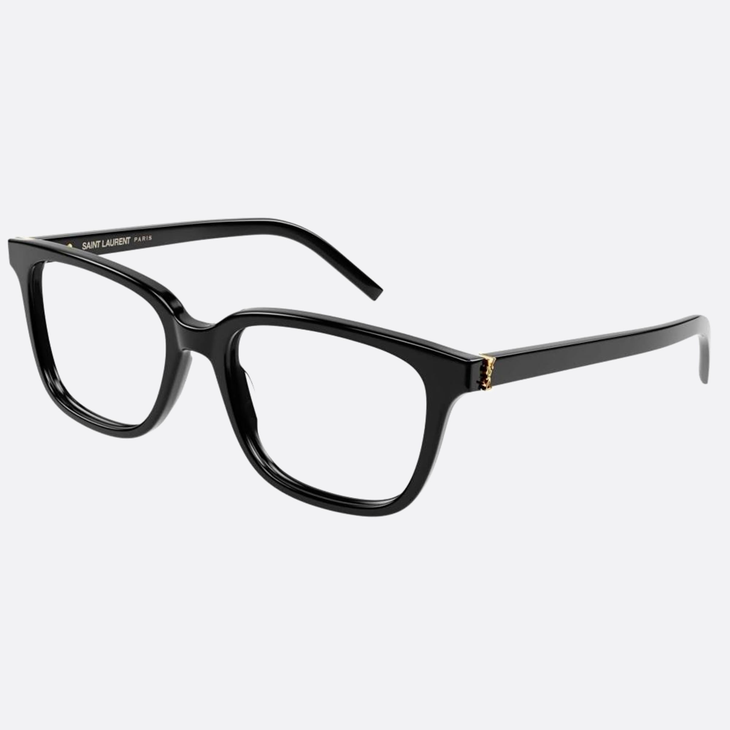 Saint 55mm Laurent M110 Black Geometric Women Eyeglasses - Side View