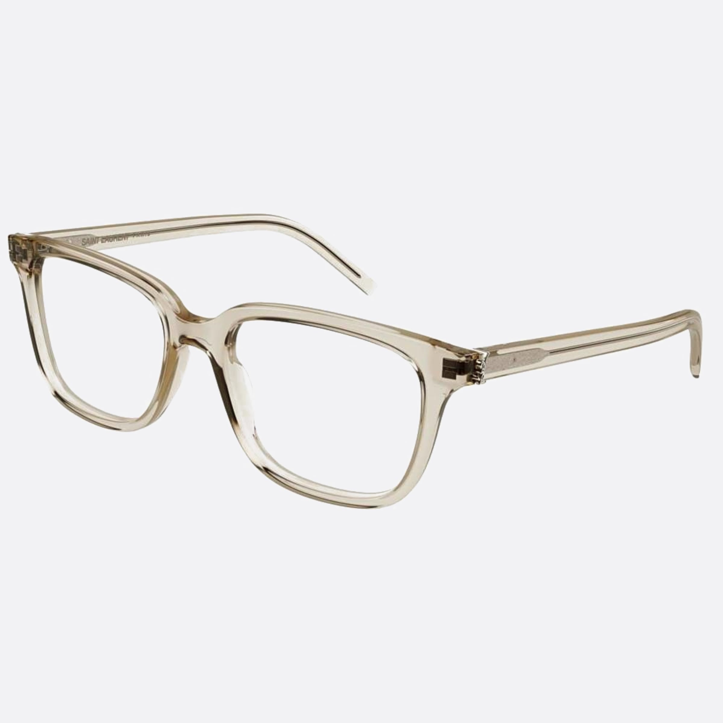 Saint 55mm Laurent M110 Brown Geometric Women Eyeglasses - Side View