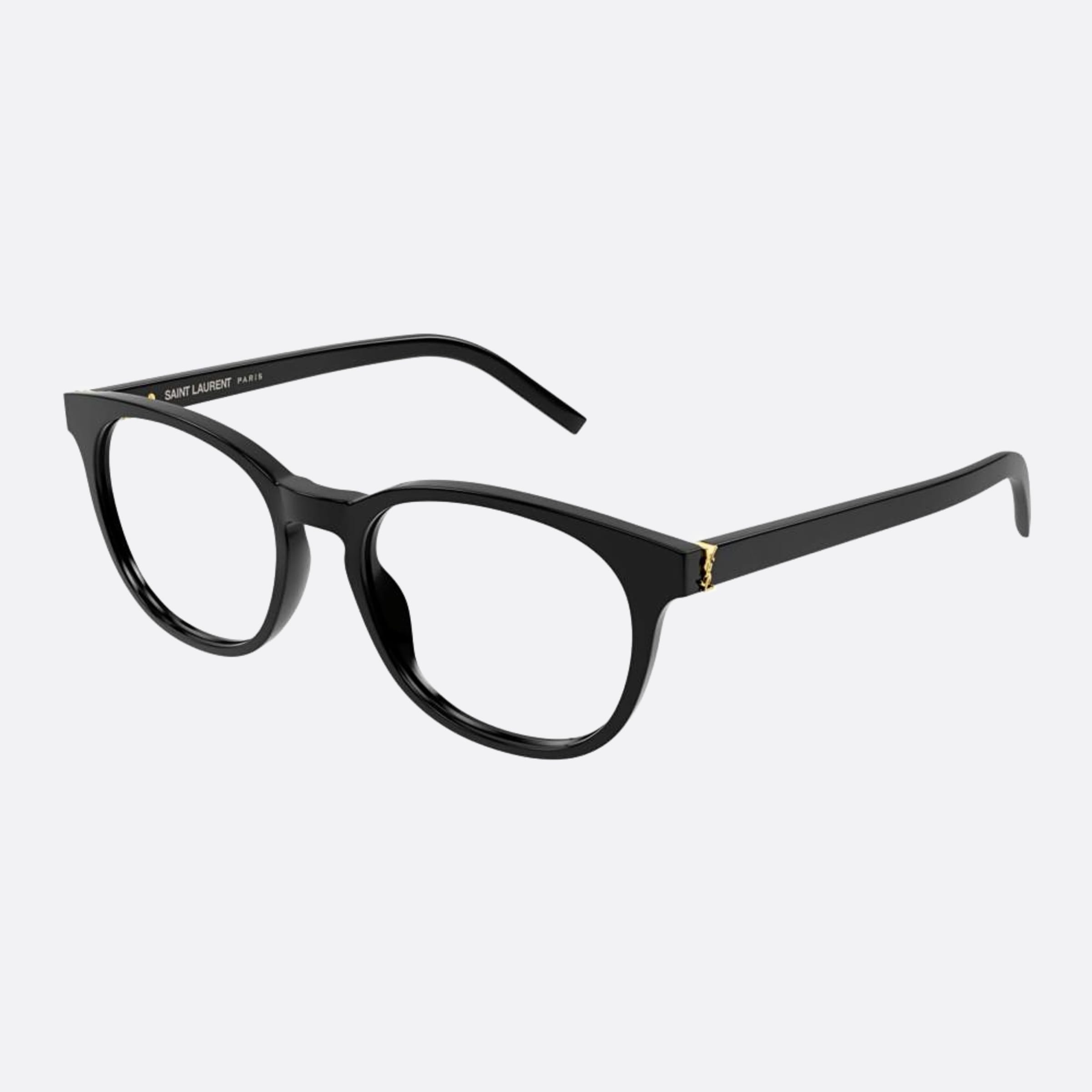 Saint 52mm Laurent M111 Black Squared Woman Eyeglasses - Side View
