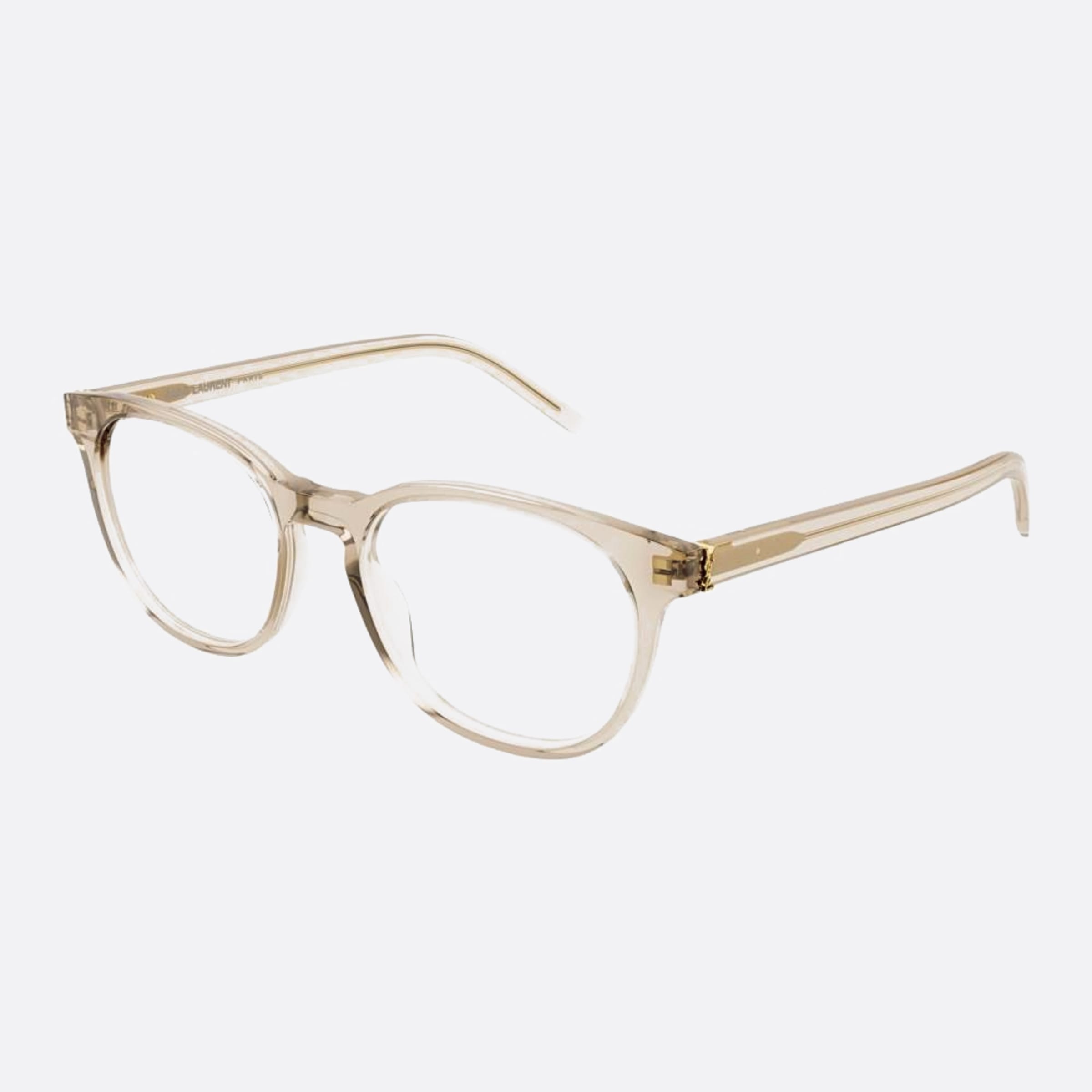 Saint 52mm Laurent M111 Transparent Squared Woman Eyeglasses - Side View