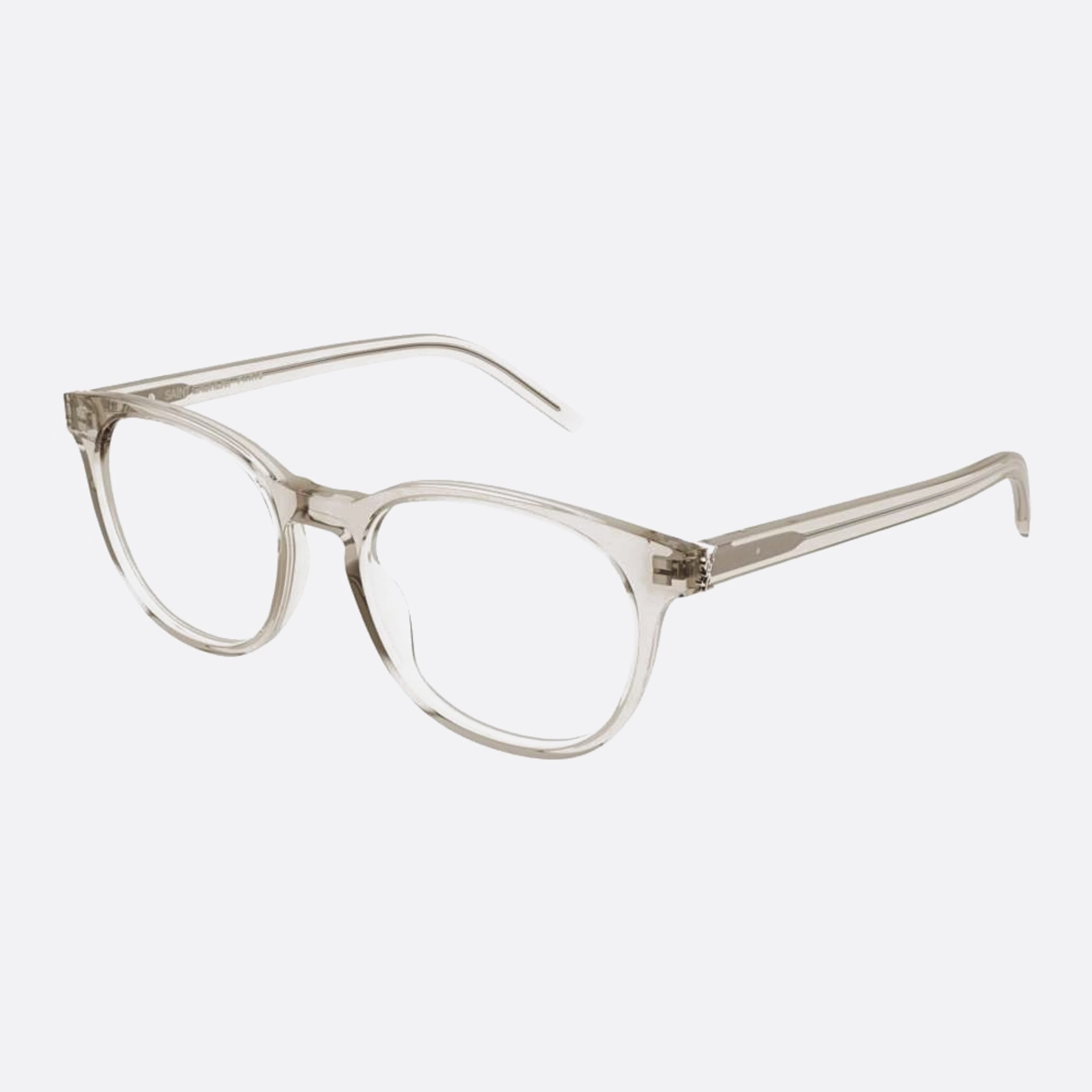 Saint 52mm Laurent M111 Grey Squared Woman Eyeglasses - Side View