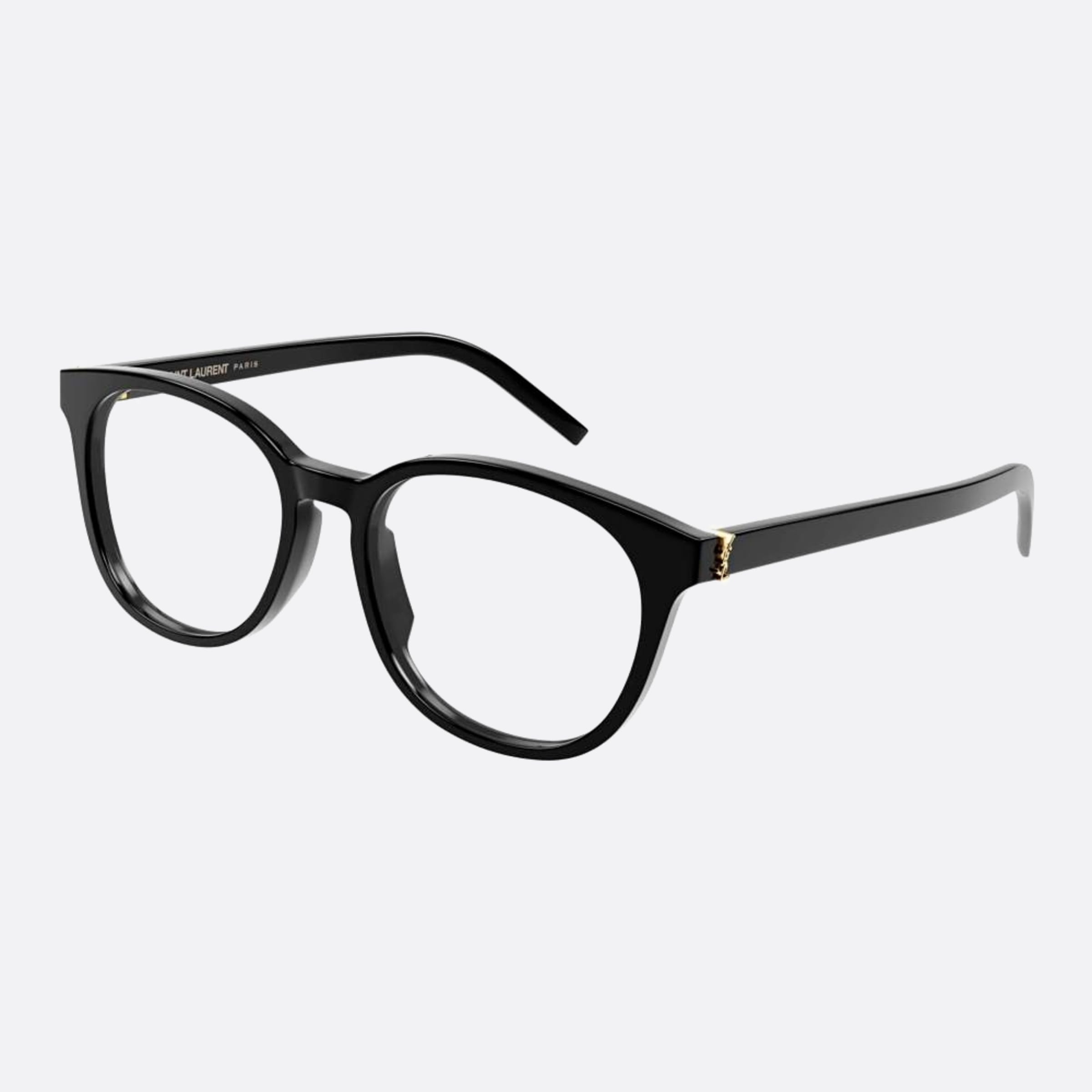 Saint 53mm Laurent M111 Black Geometric Woman Eyeglasses - Side View
