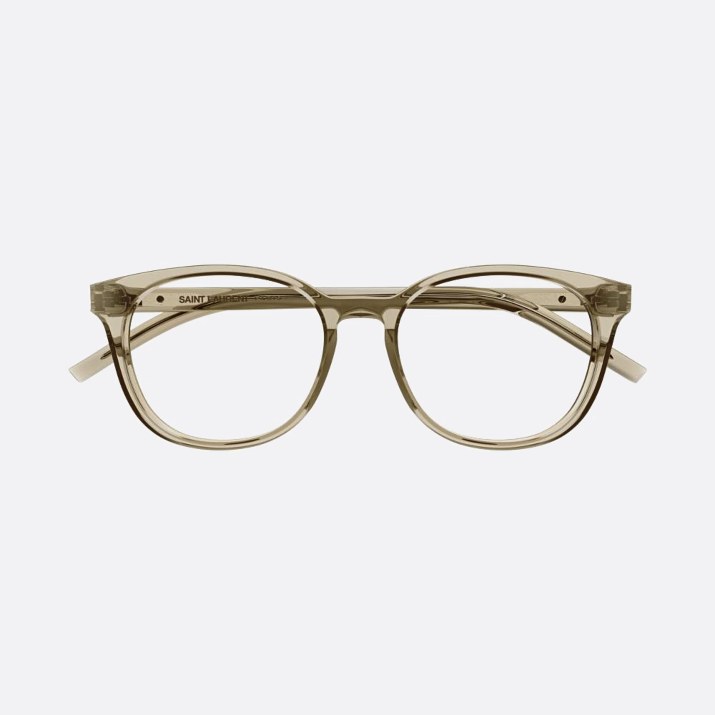 Saint 53mm Laurent M111 Brown Geometric Woman Eyeglasses - Main View