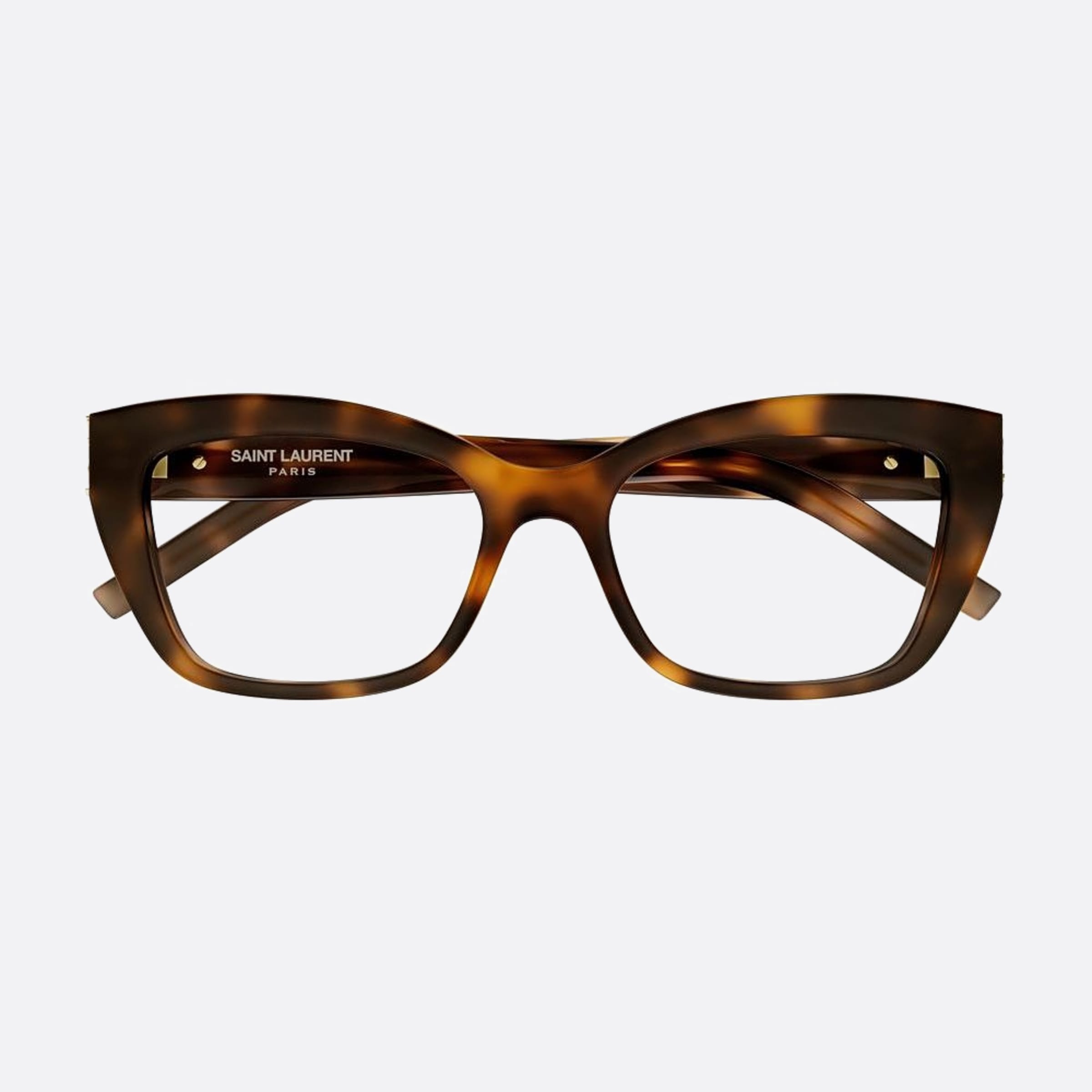 Saint 53mm Laurent M117 Havana Squared Woman Eyeglasses - Main View