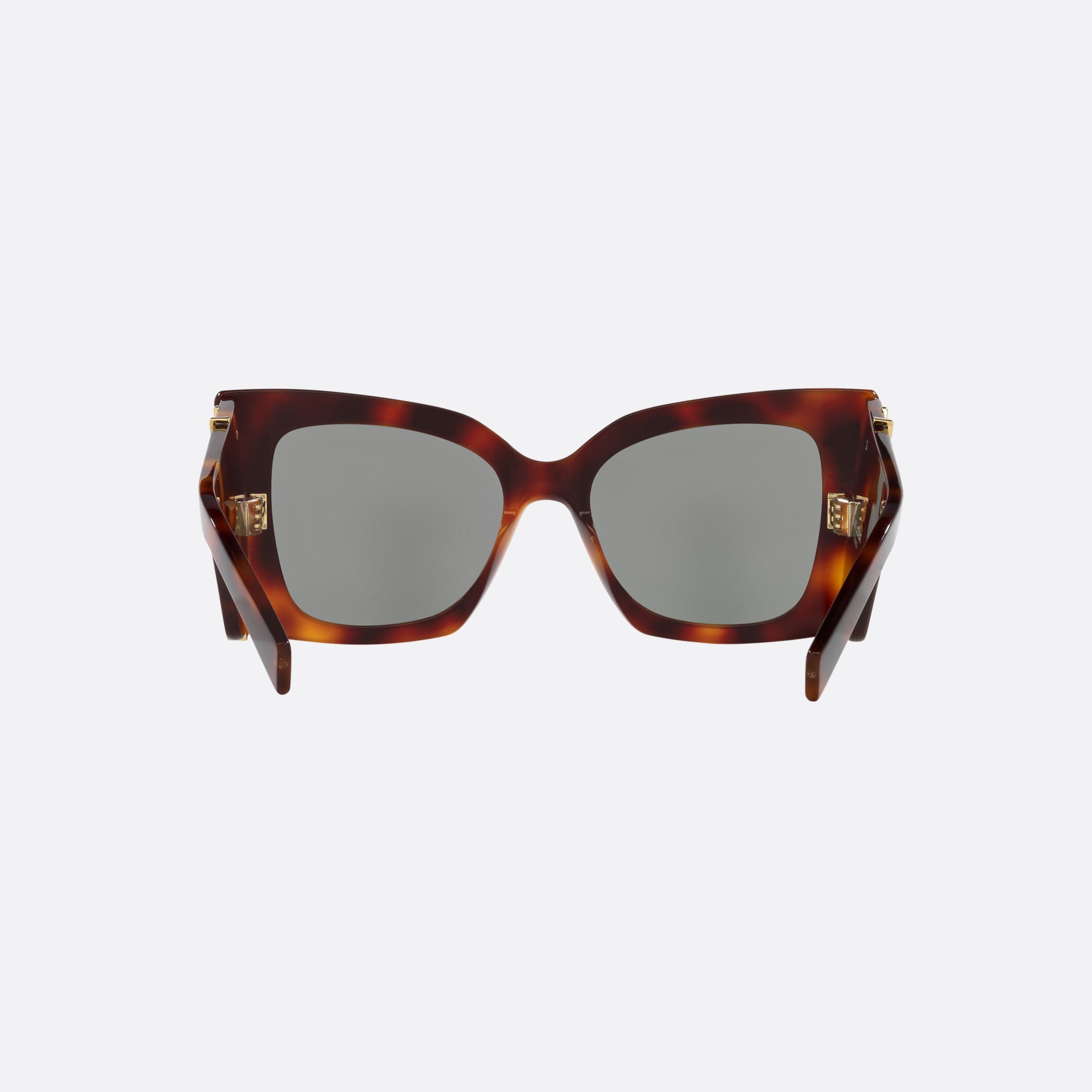 Saint 54mm Laurent M119 Blaze Havana Rectangular Woman Sunglasses - Side View