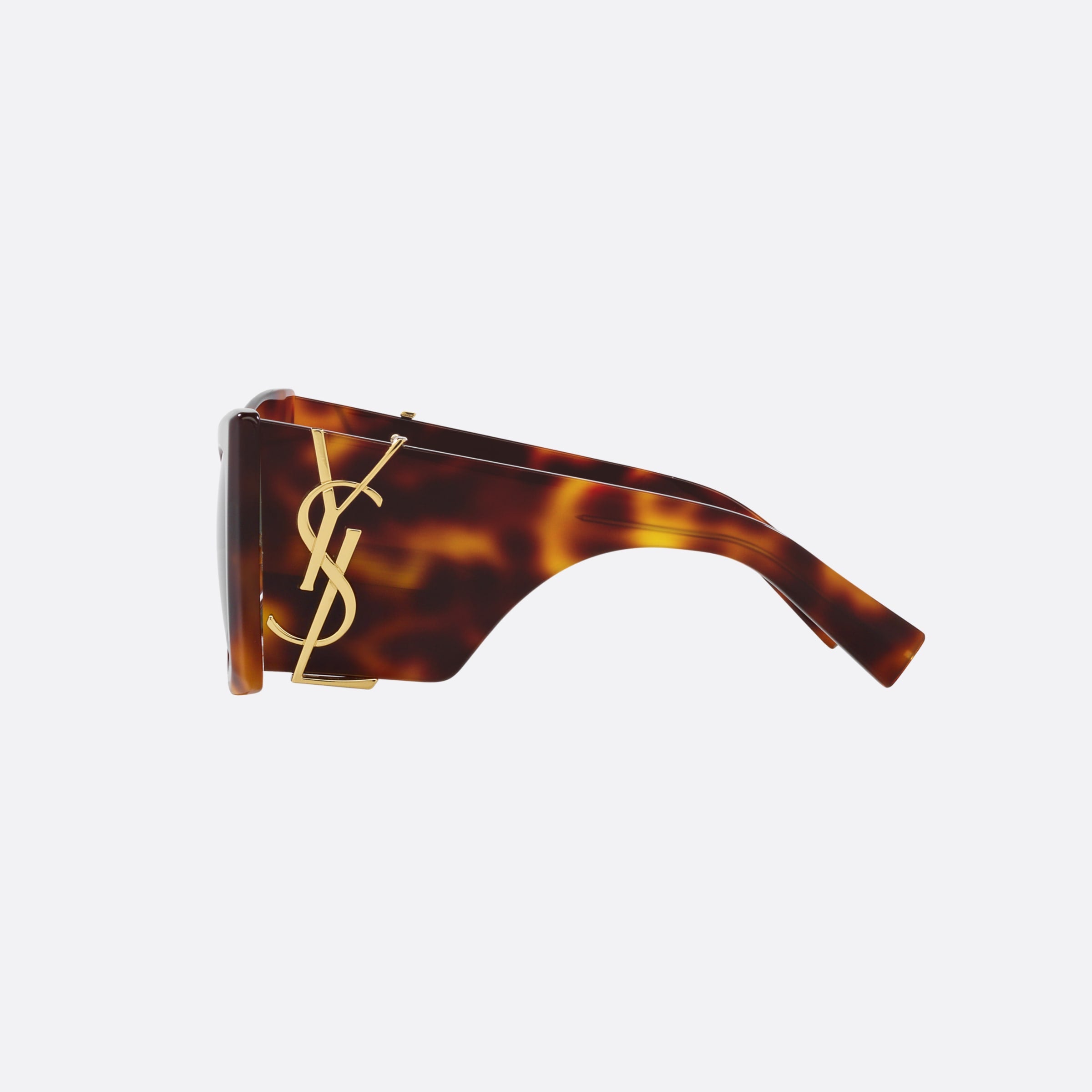 Saint 54mm Laurent M119 Blaze Havana Rectangular Woman Sunglasses - Detail View