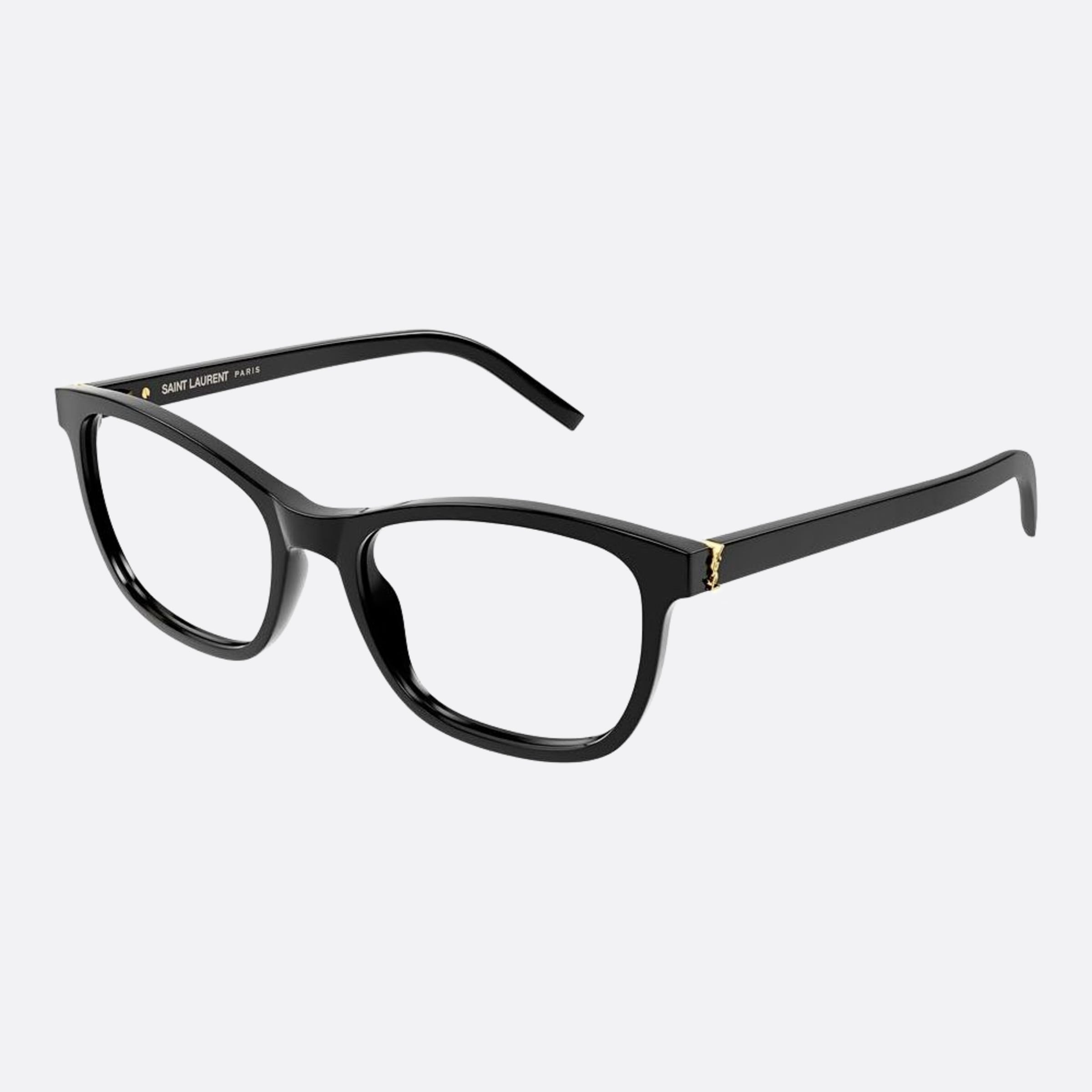 Saint 54mm Laurent M121 Black Squared Woman Eyeglasses - Side View
