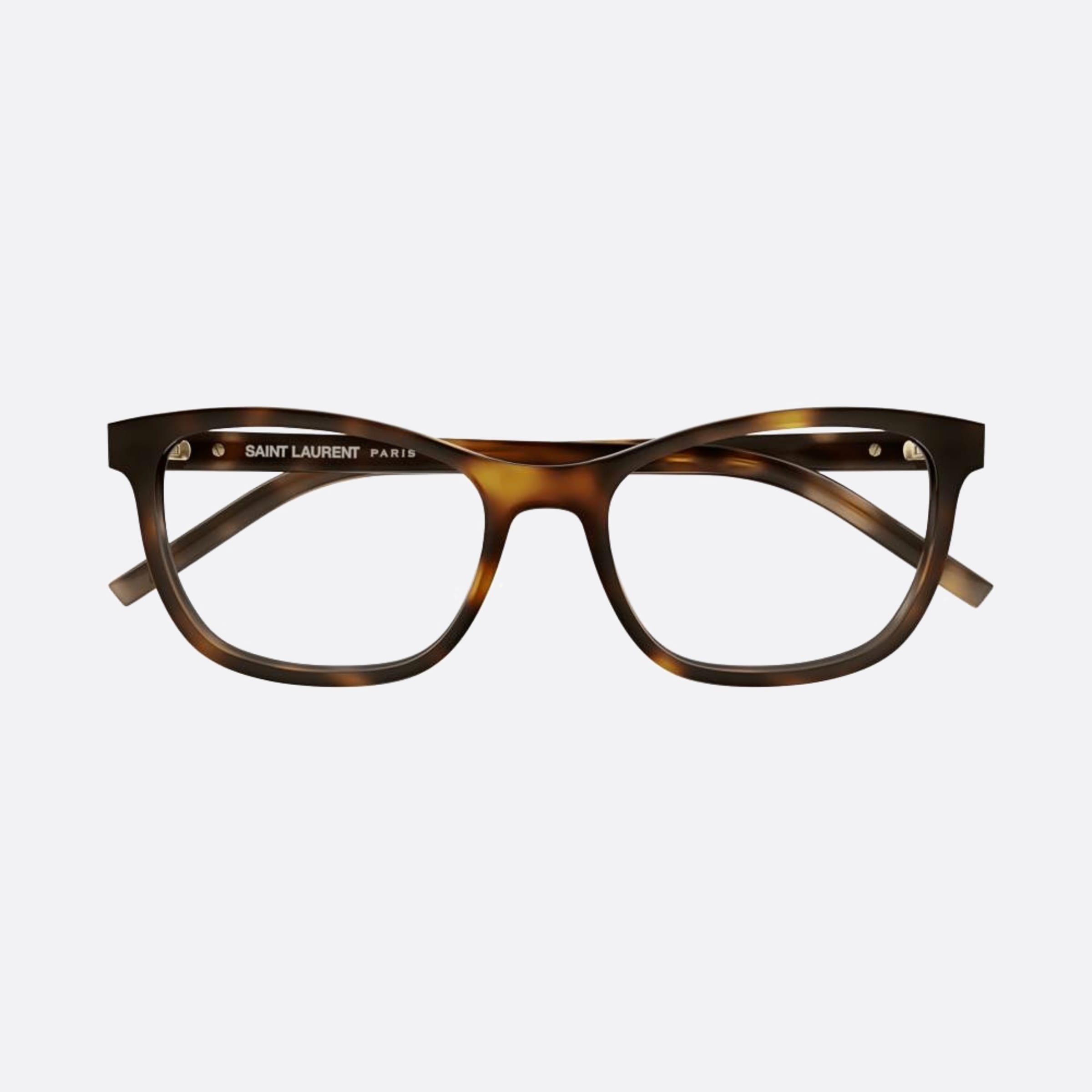 Saint 54mm Laurent M121 Havana Squared Woman Eyeglasses - Main View