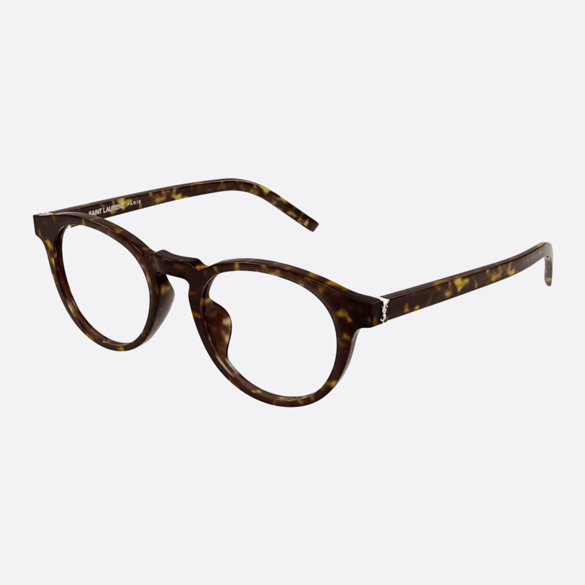 Saint 50mm Laurent M122 Havana Round Woman Eyeglasses - Side View