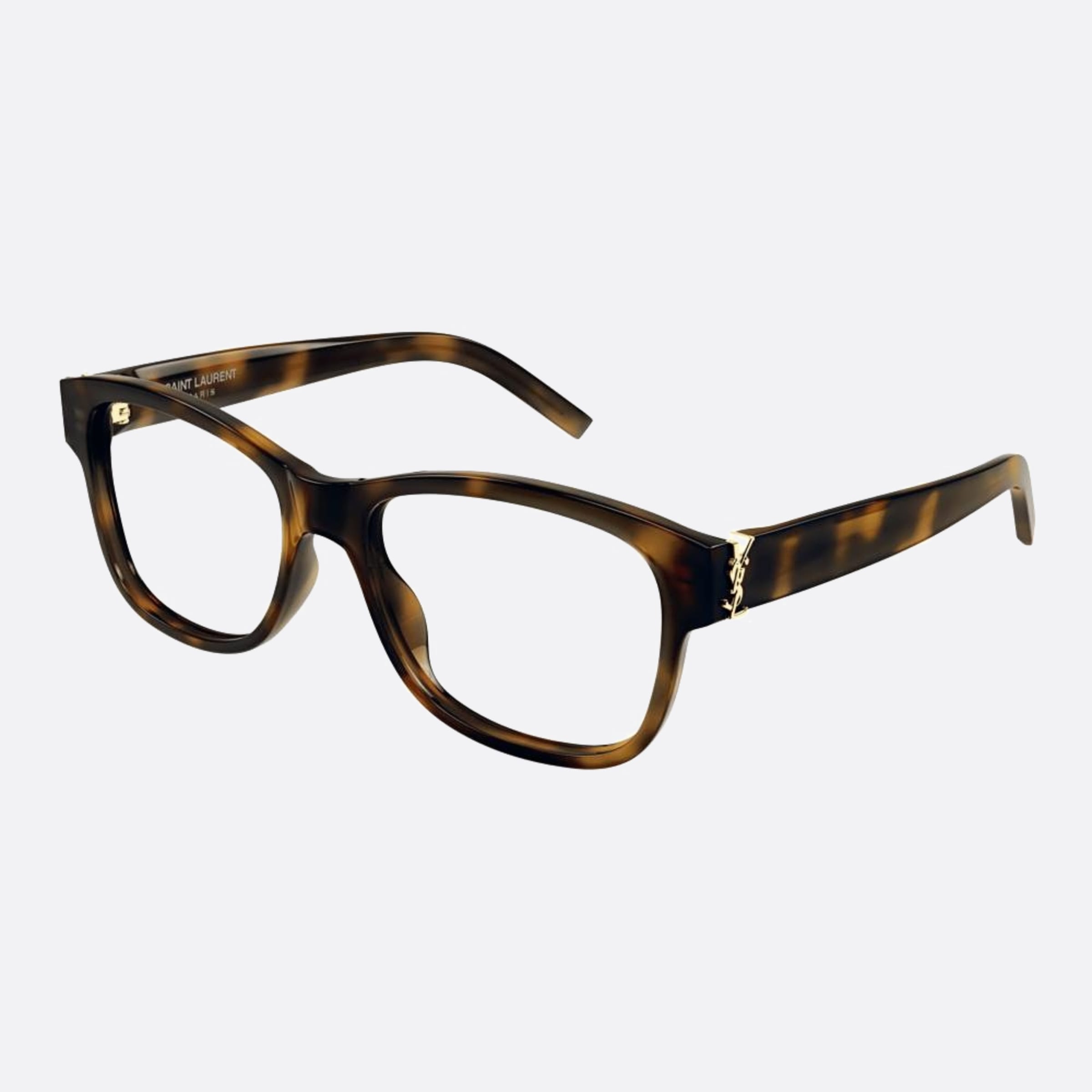 Saint 53mm Laurent M132 Havana Squared Women Eyeglasses - Side View