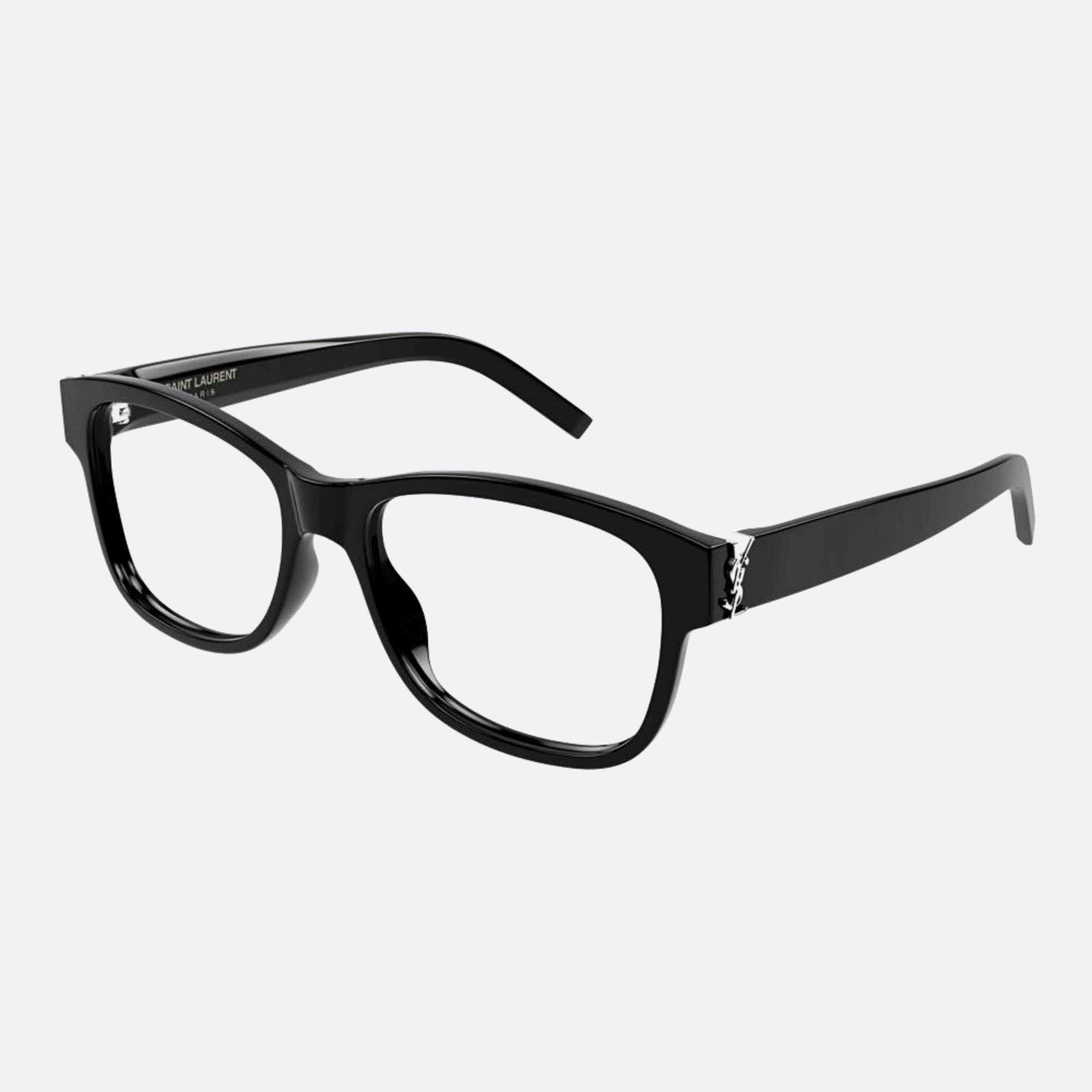 Saint 55mm Laurent M132 Black Squared Woman Eyeglasses - Side View