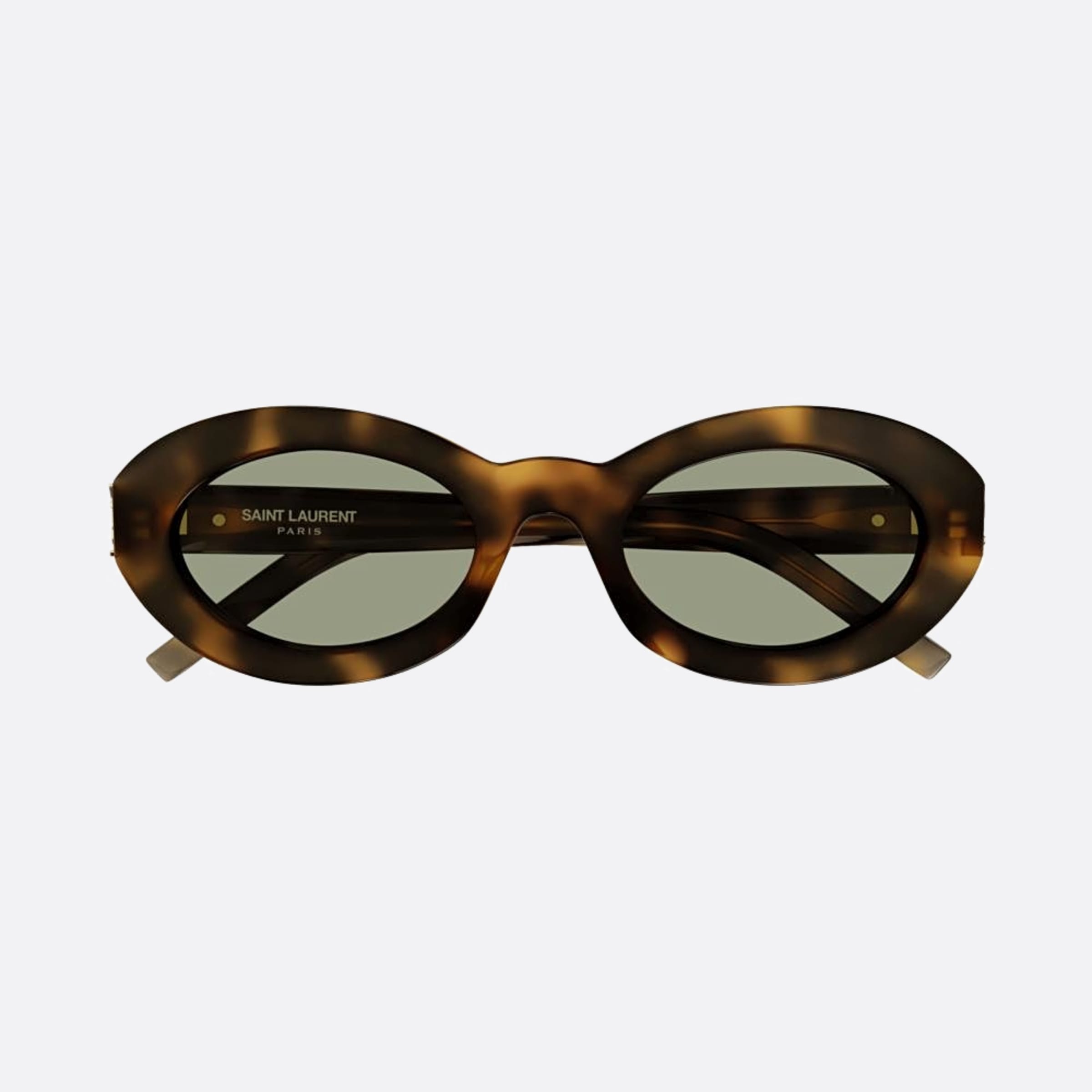 Saint 53mm Laurent M136 Havana Geometric Women Sunglasses - Main View