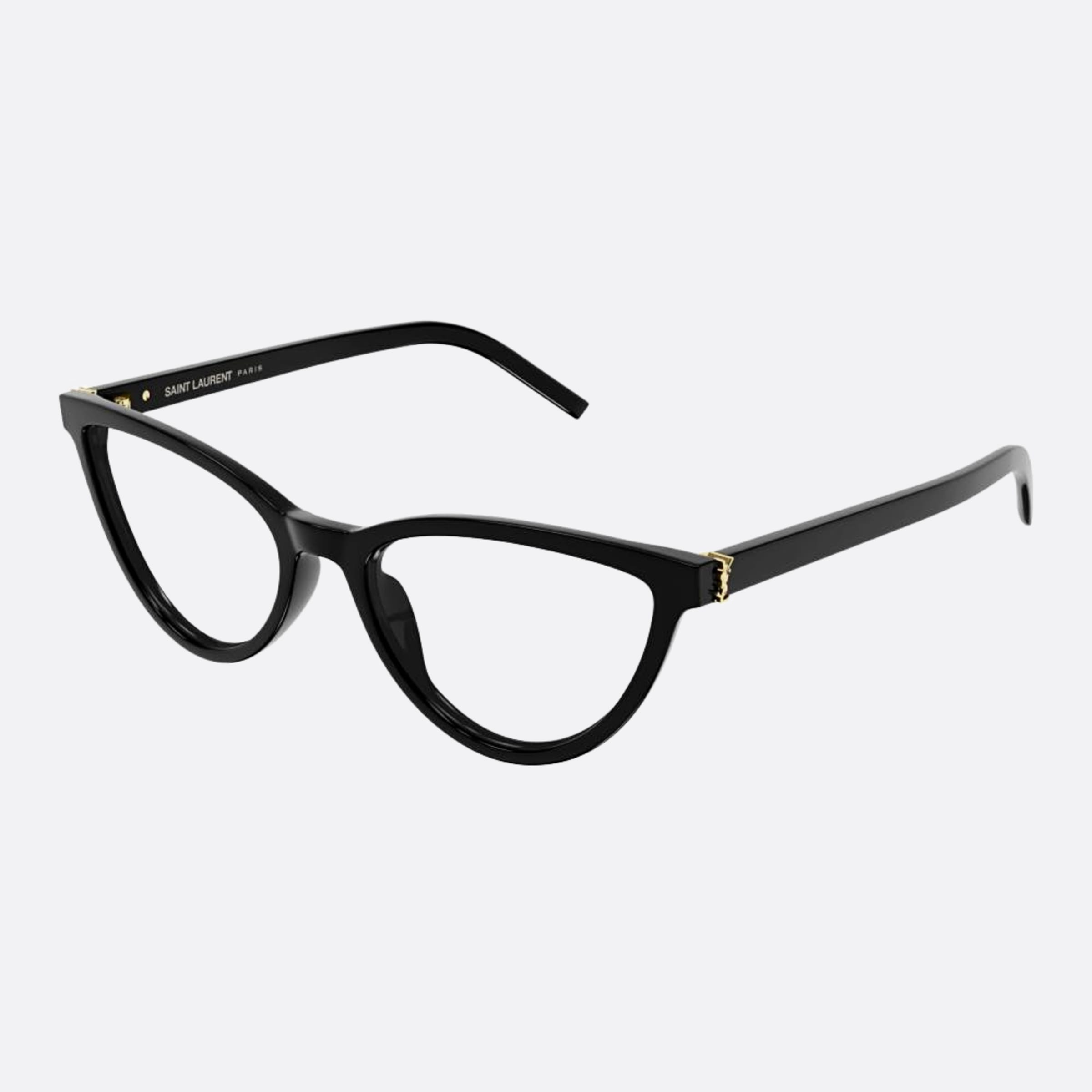 Saint 55mm Laurent M138 Black Cat Eye Woman Eyeglasses - Side View