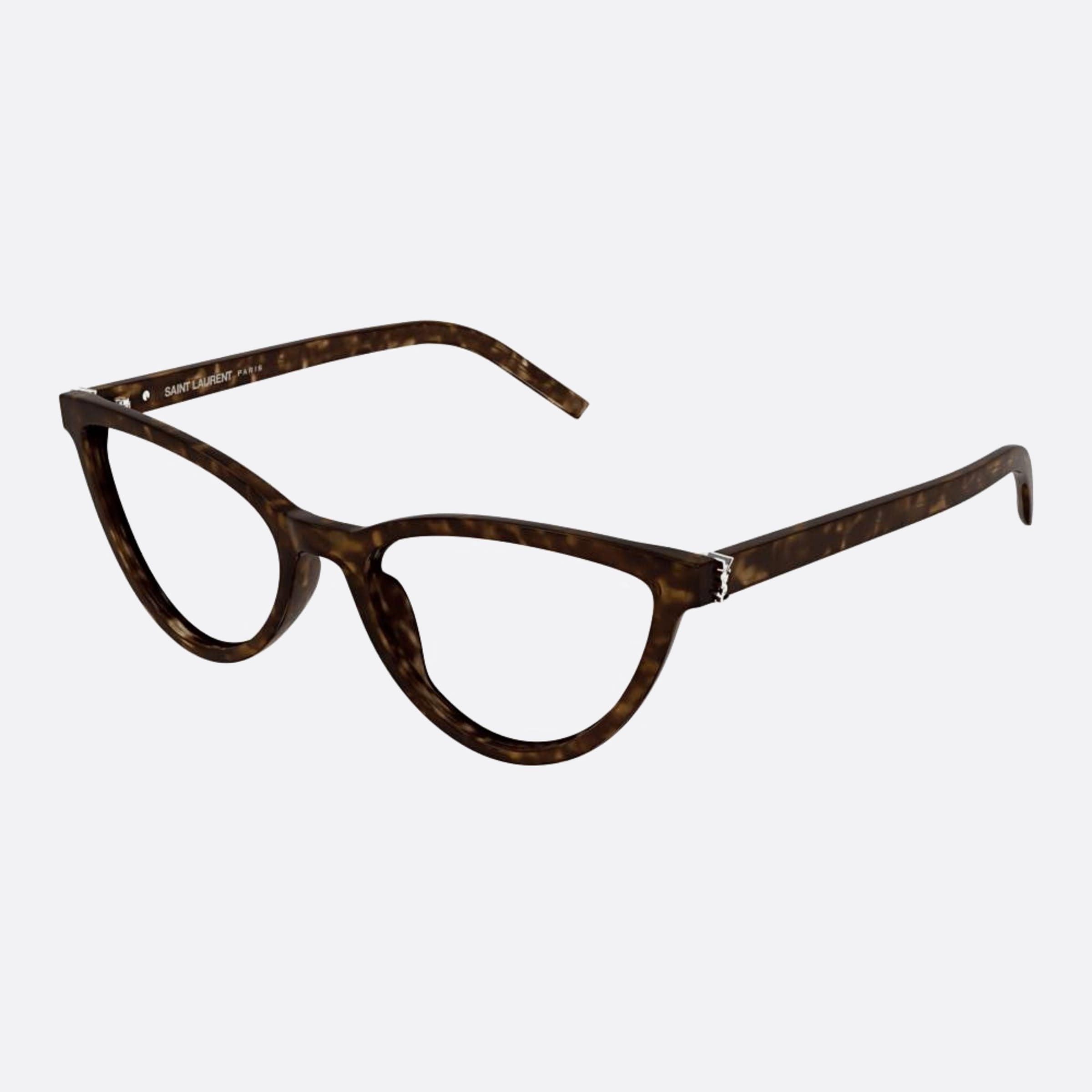Saint 55mm Laurent M138 Havana Cat Eye Woman Eyeglasses - Side View