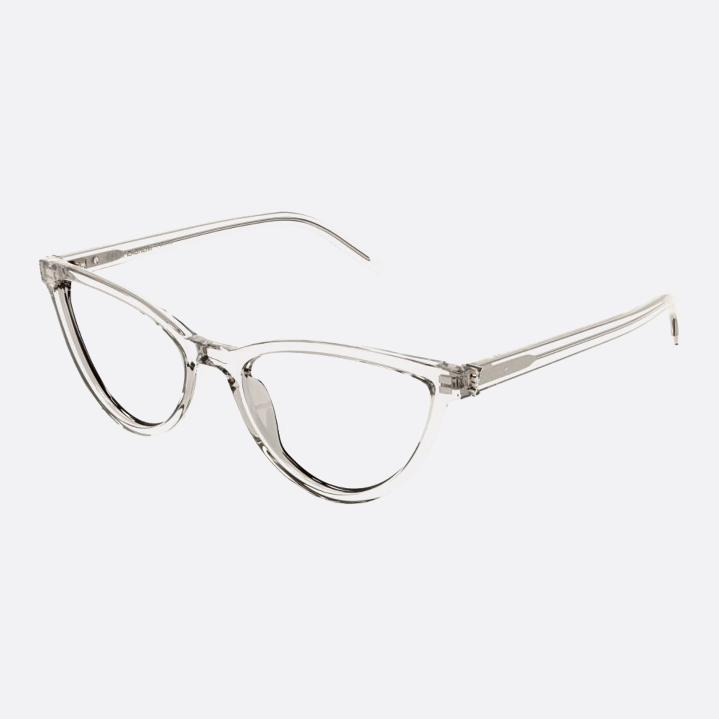 Saint 55mm Laurent M138 Transparent Cat Eye Woman Eyeglasses - Side View