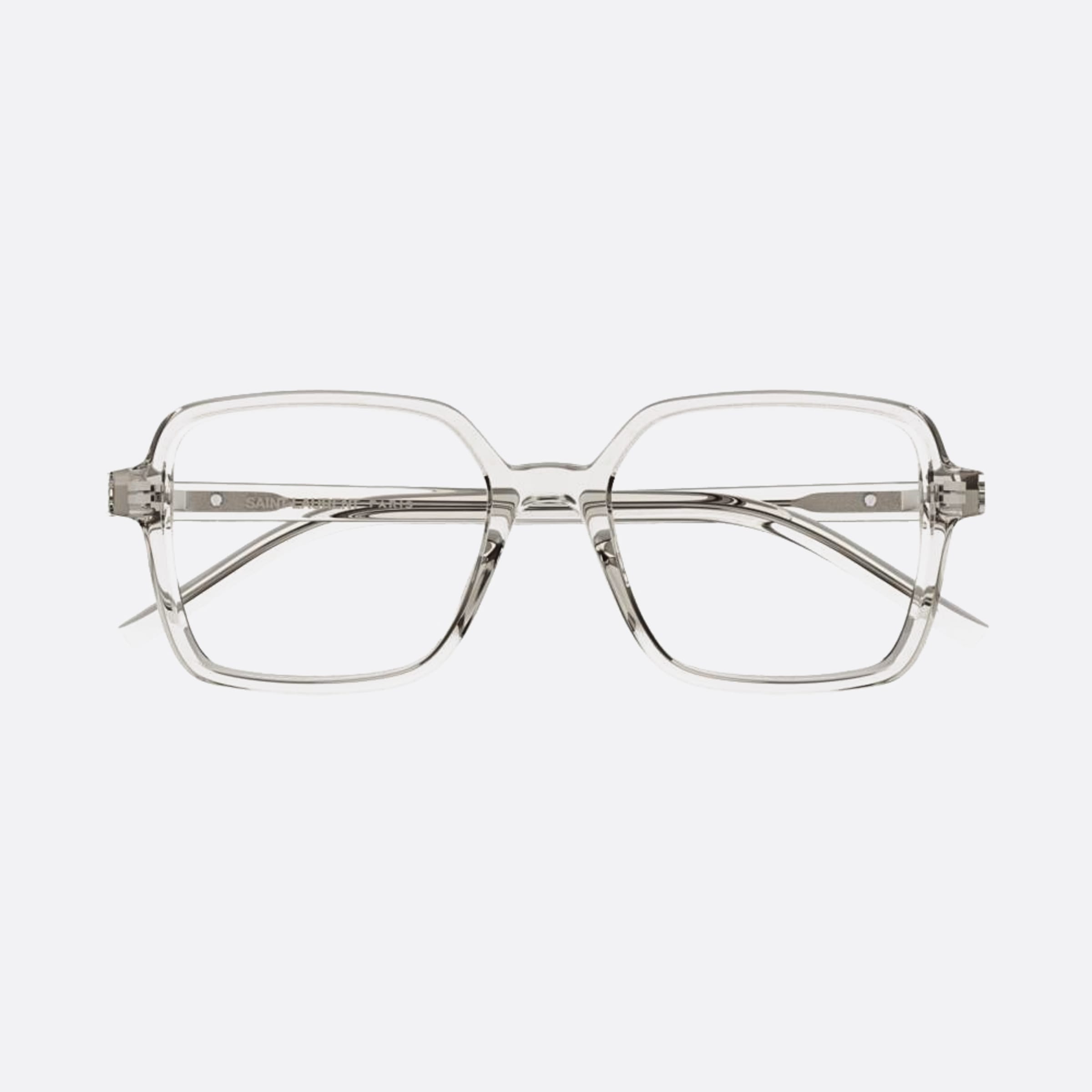 Saint 54mm Laurent M139 Transparent Squared Woman Eyeglasses - Main View