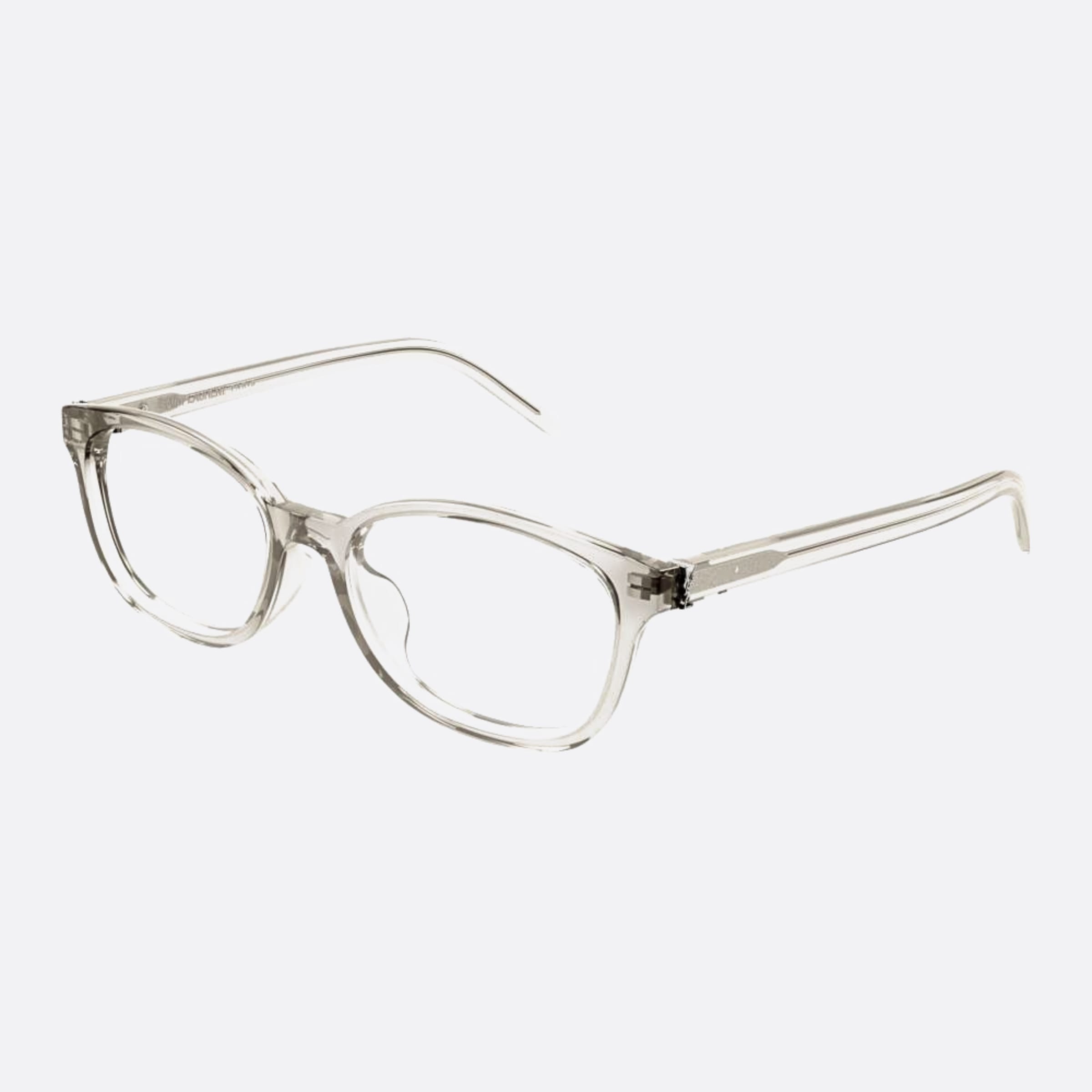 Saint 54mm Laurent M141 Tgy Grey Squared Woman Eyeglasses - Side View