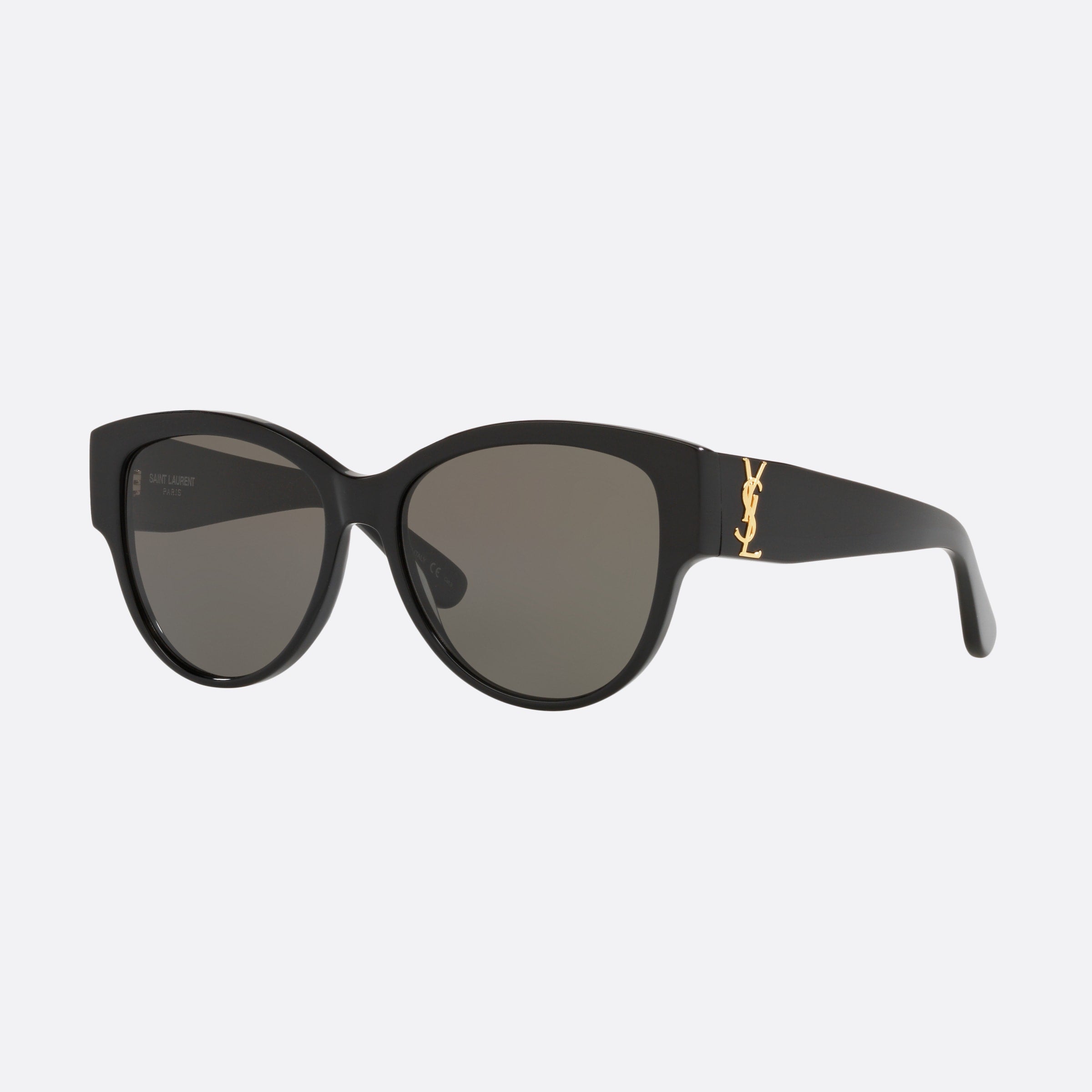 Saint 55mm Laurent Black Oval Woman Sunglasses - Main View