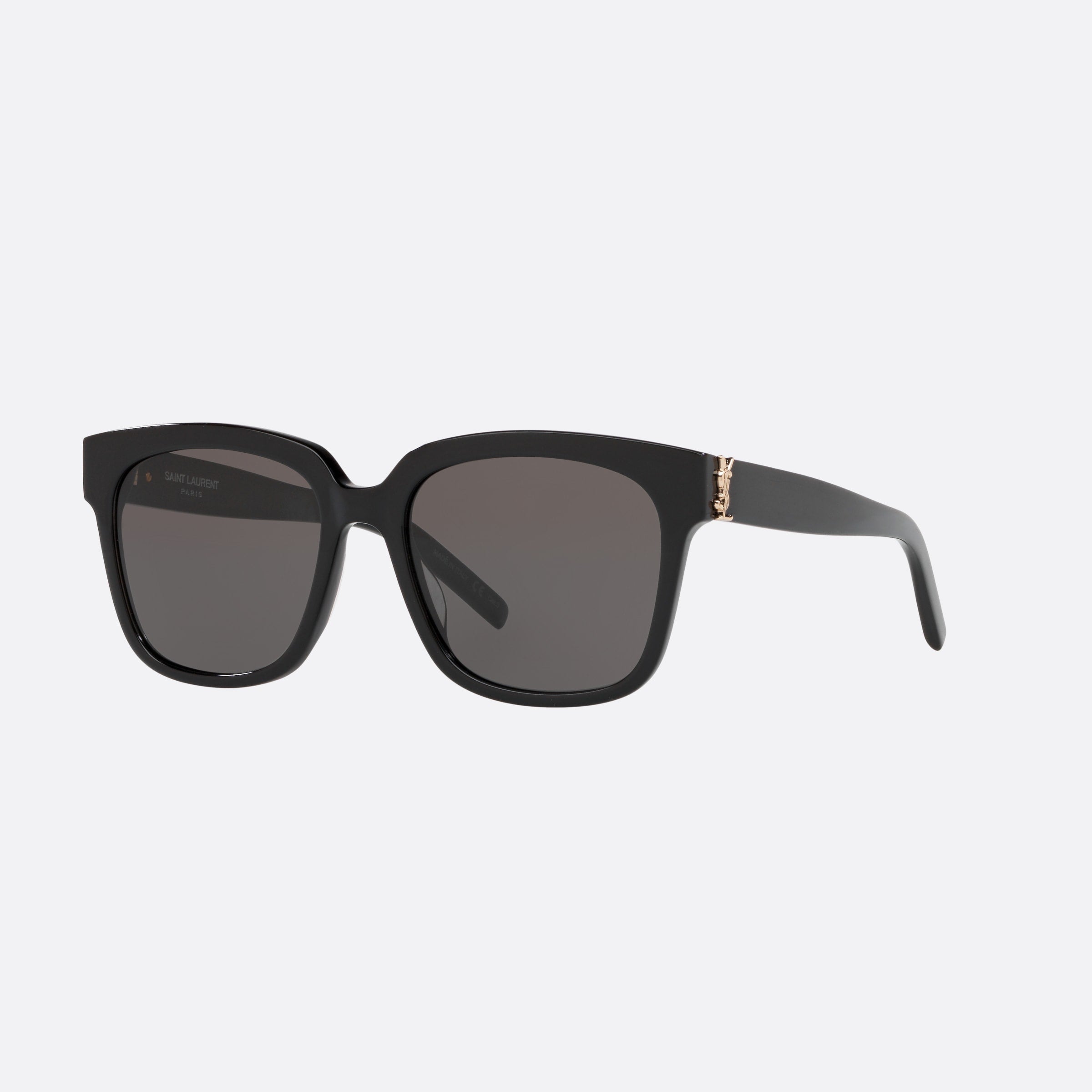 Saint 54mm Laurent M40 Black Rectangle Woman Sunglasses - Main View