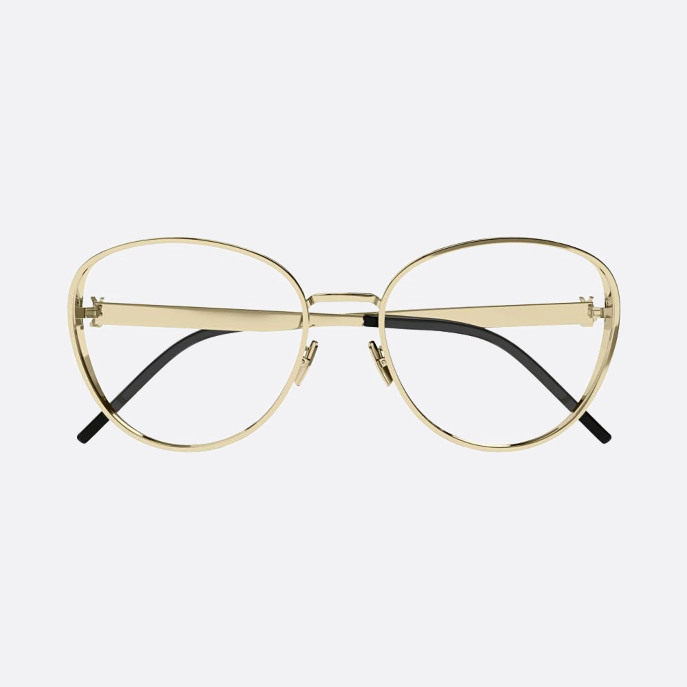 Saint 58mm Laurent M93 Gold Round Women Eyeglasses - Main View