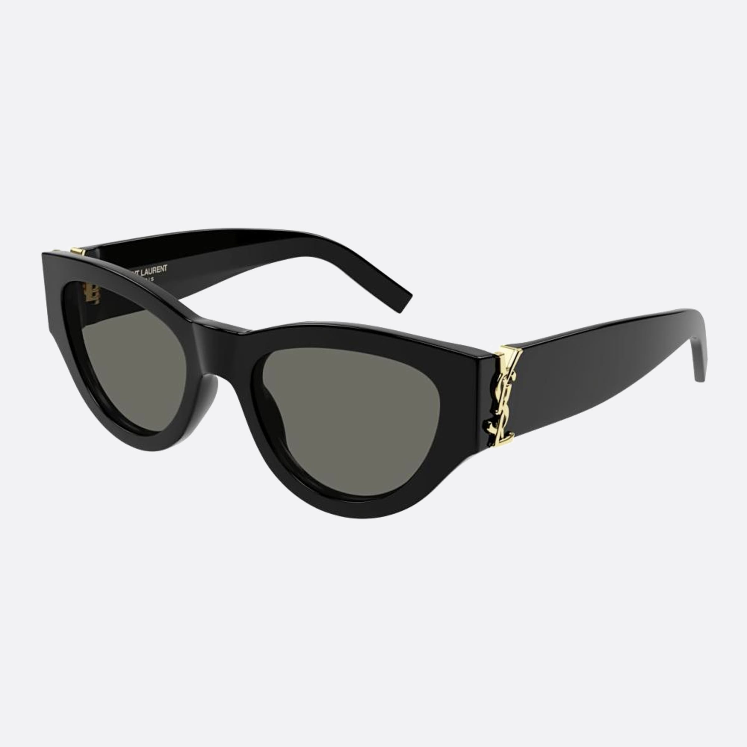 Saint 53mm Laurent M94 Black Cat Eye Women Sunglasses - Side View