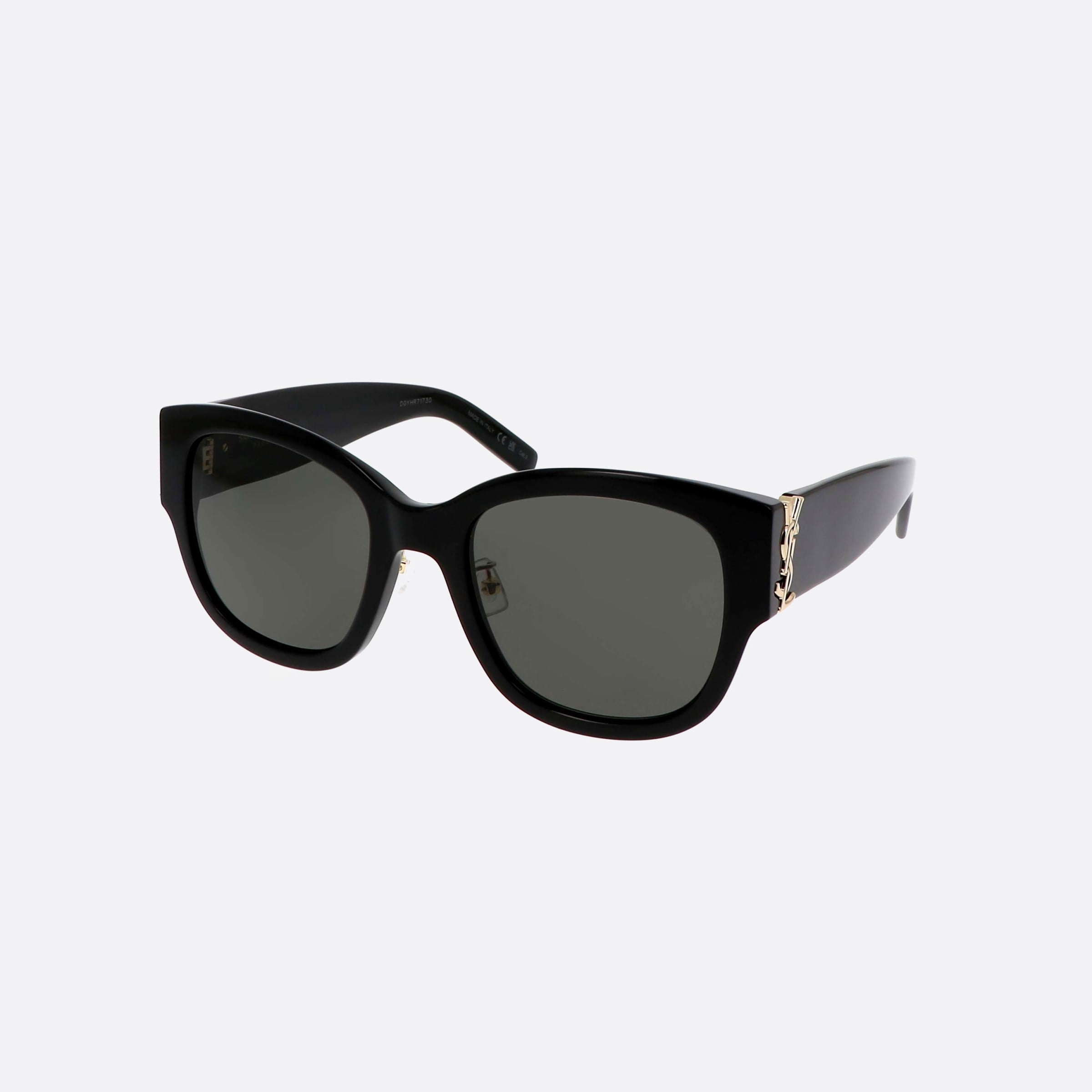 Saint 54mm Laurent M95 Black Rectangle Woman Sunglasses - Main View