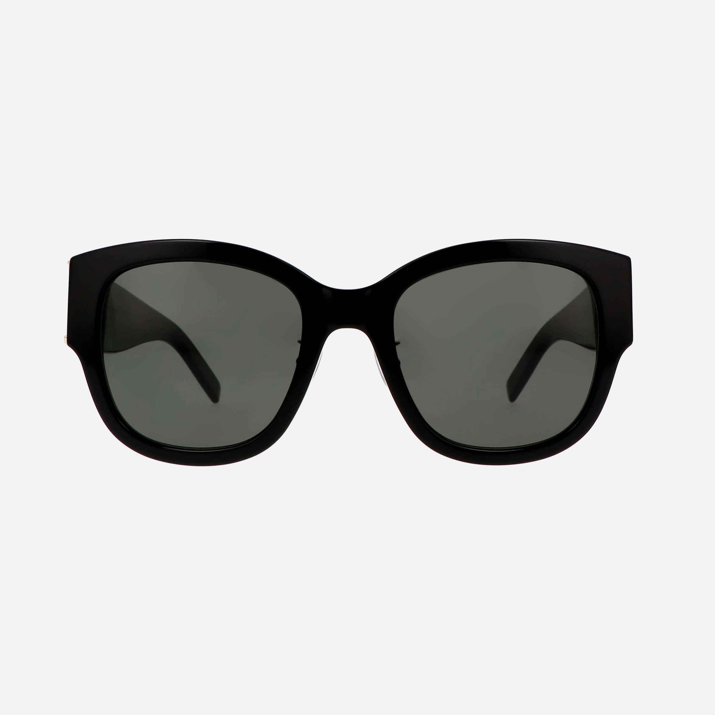 Saint 54mm Laurent M95 Black Rectangle Woman Sunglasses - Side View