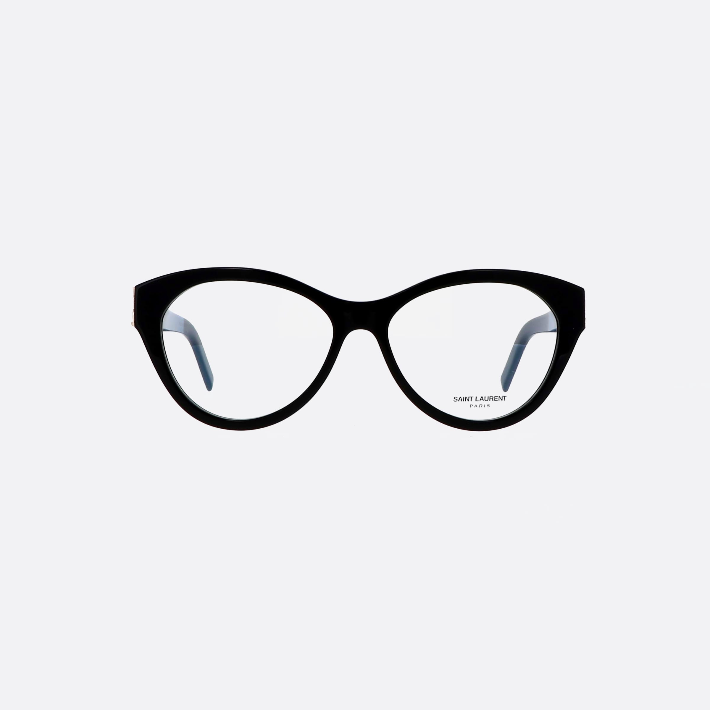 Saint 55mm Laurent M96 Black Butterfly Woman Eyeglasses - Side View