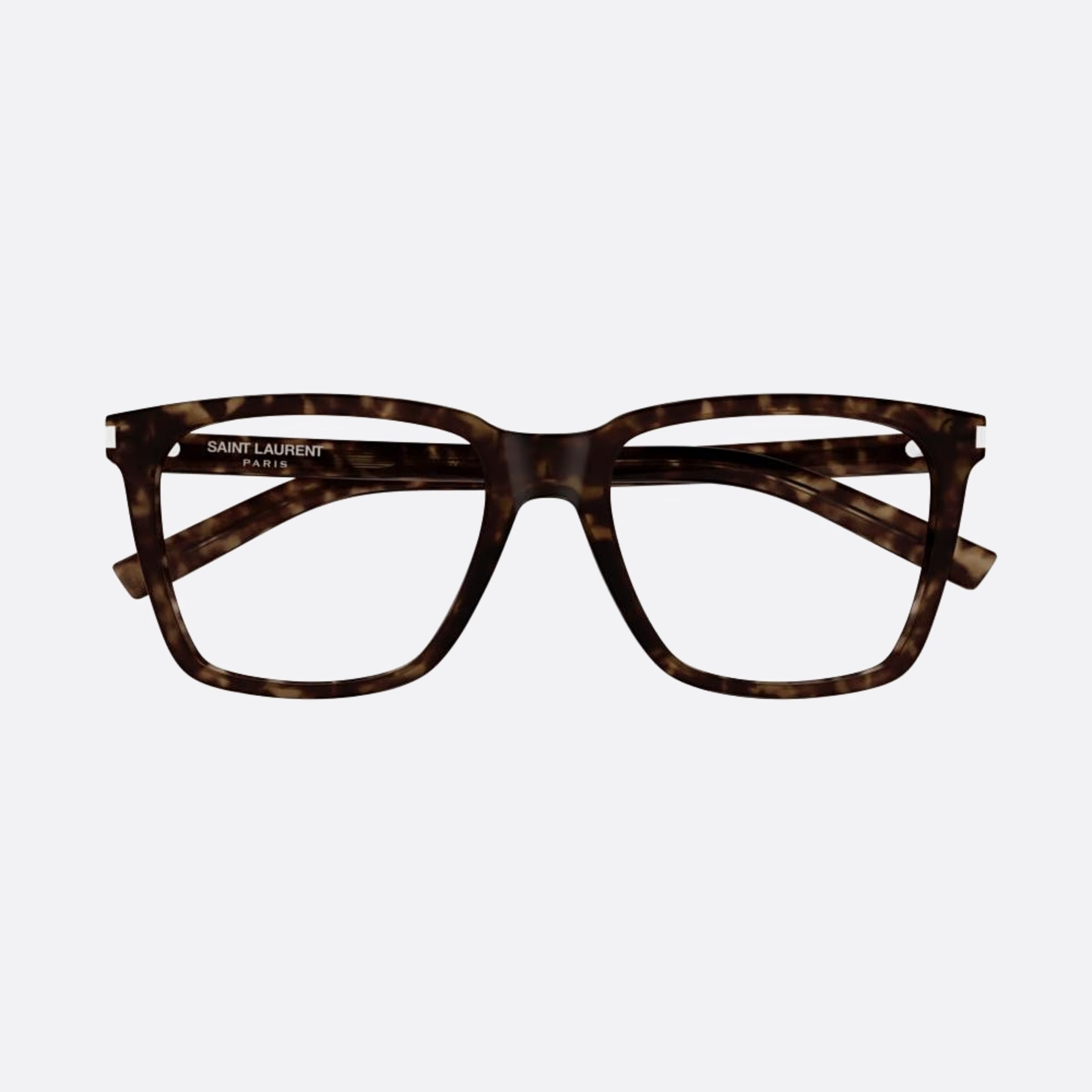 Saint 54mm Laurent Slim Opt Havana Squared Woman Eyeglasses - Main View
