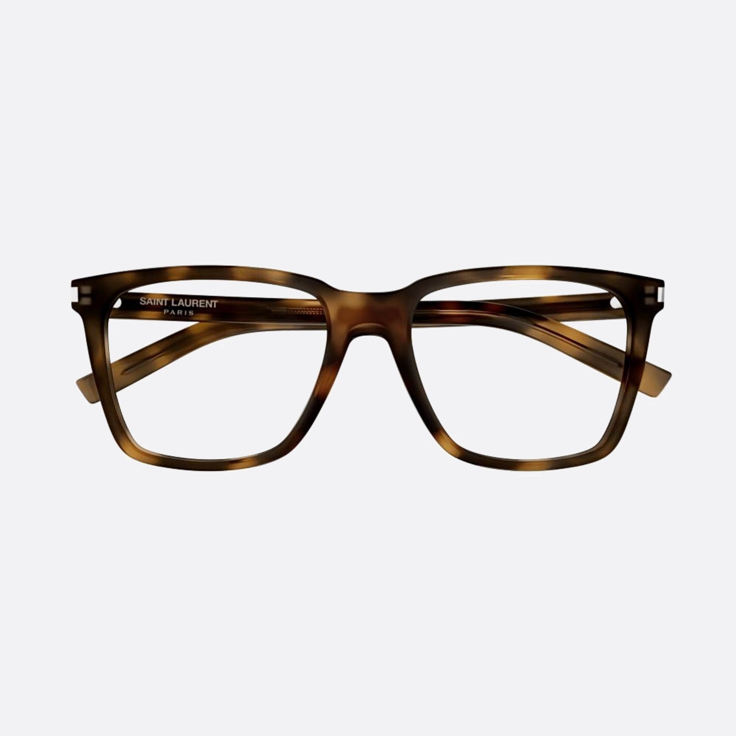 Saint 54mm Laurent Slim Opt Havana Squared Woman Eyeglasses - Main View