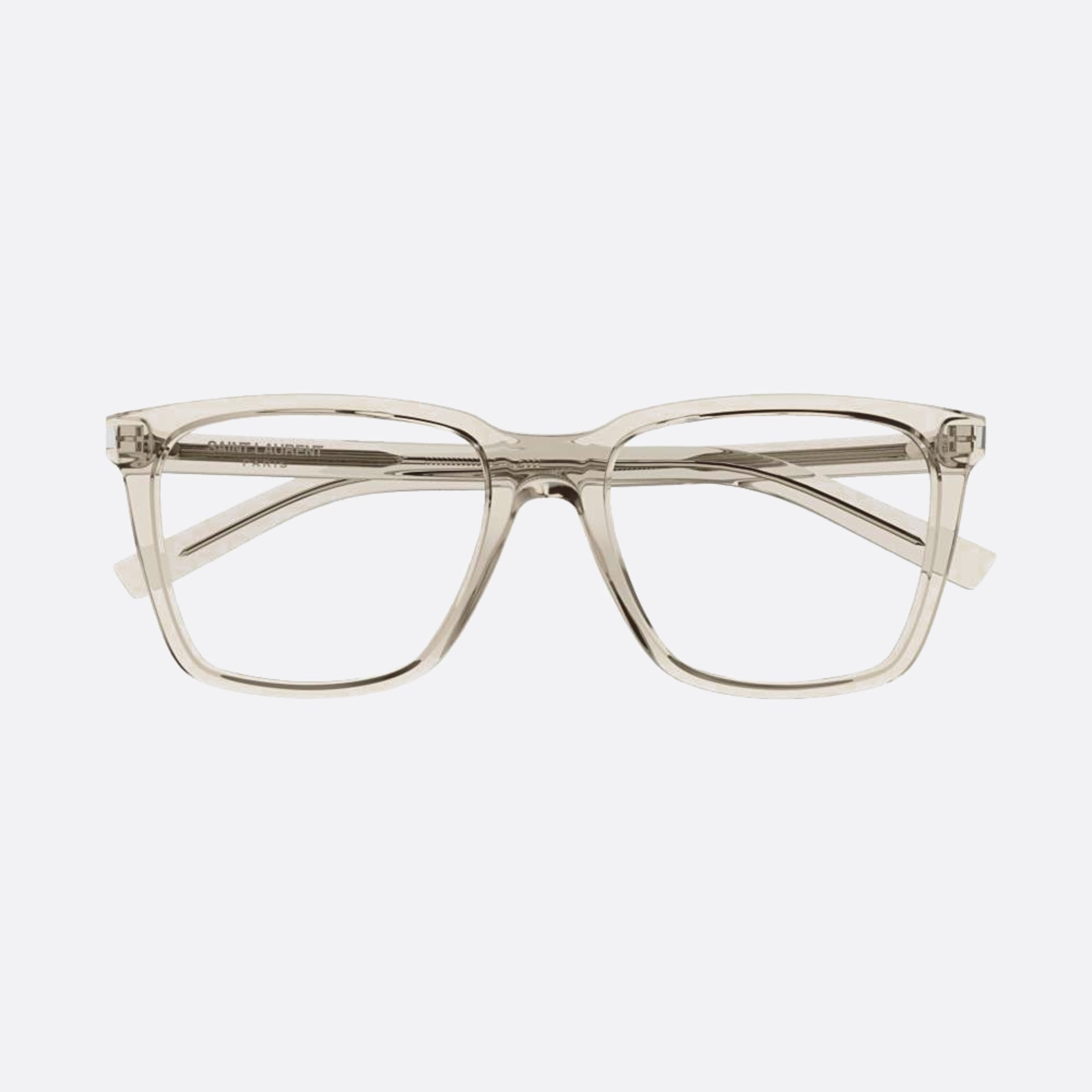 Saint 54mm Laurent Slim Opt Transparent Squared Woman Eyeglasses - Main View
