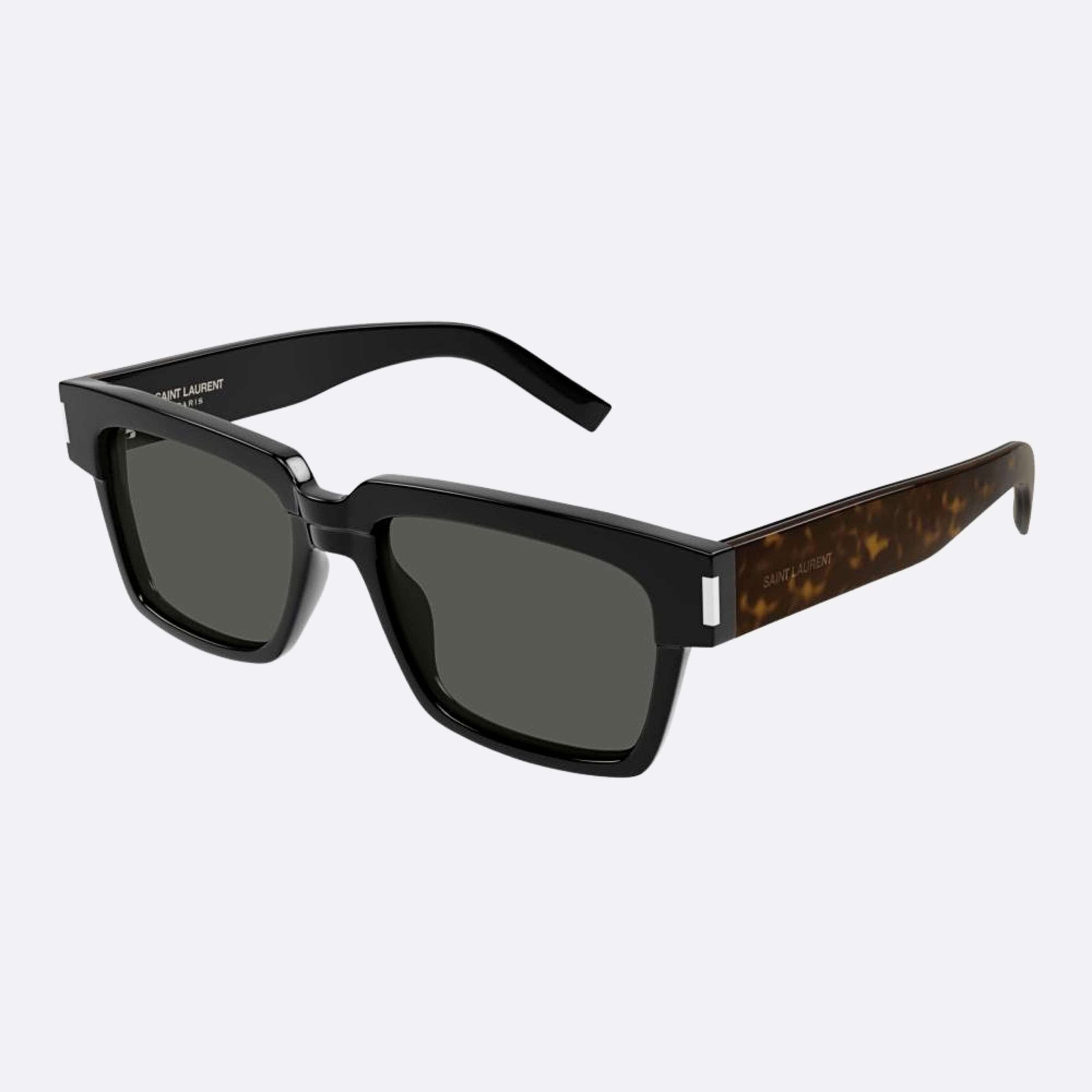 Saint 54mm Laurent Vadim Bhgy Havana Squared Man Sunglasses - Side View