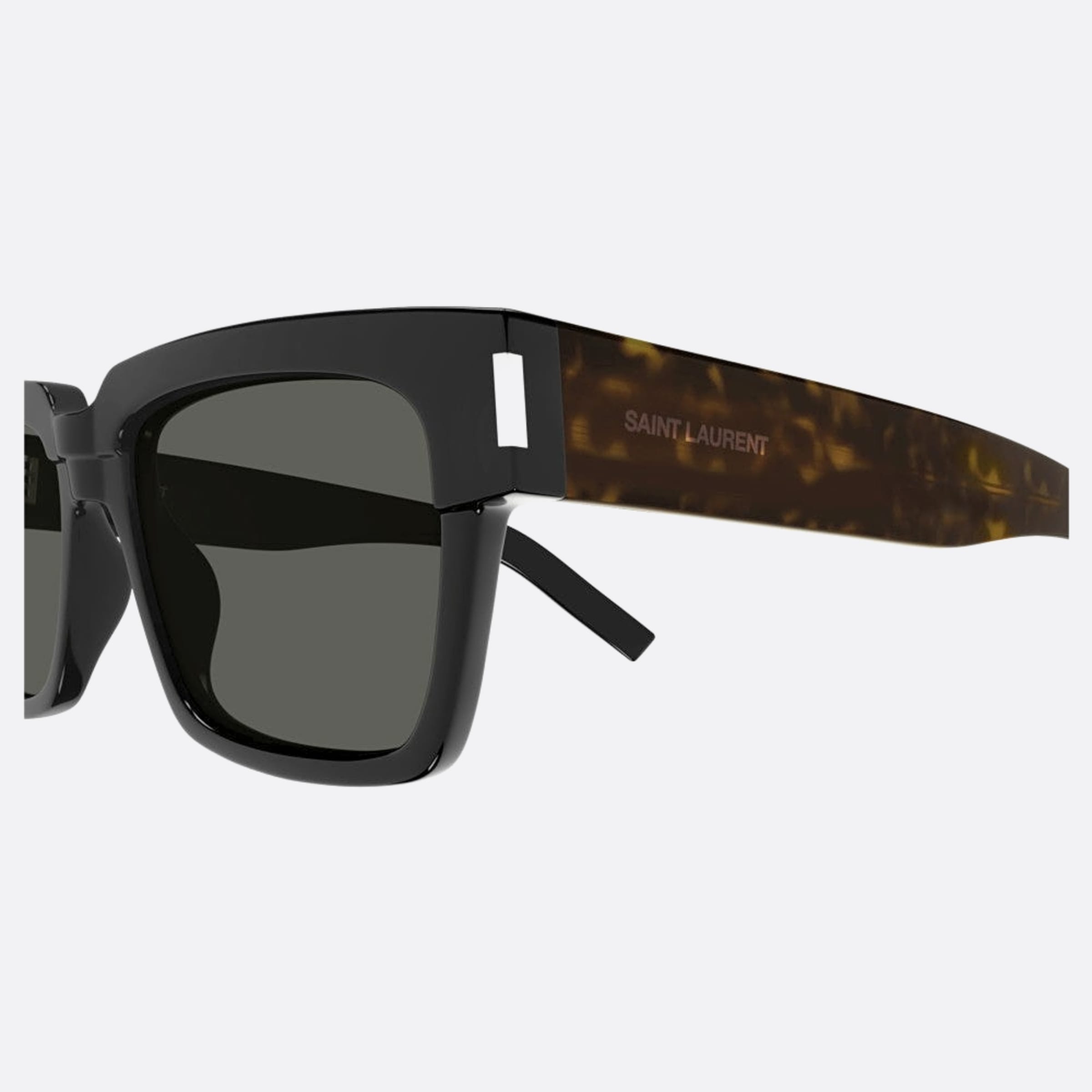 Saint 54mm Laurent Vadim Bhgy Havana Squared Man Sunglasses - Detail View