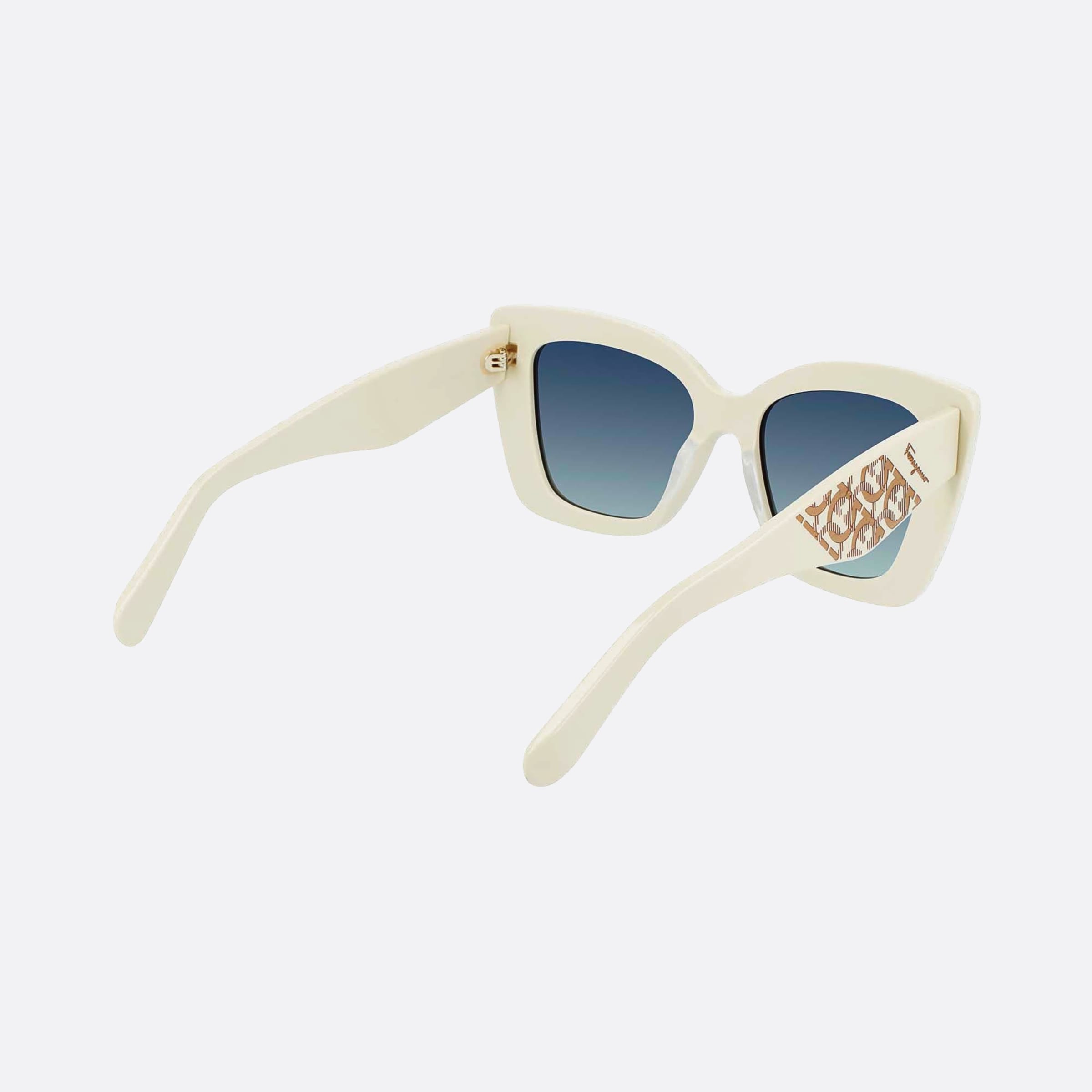 Salvatore 52mm Ferragamo White Butterfly Women Sunglasses - Additional Angle