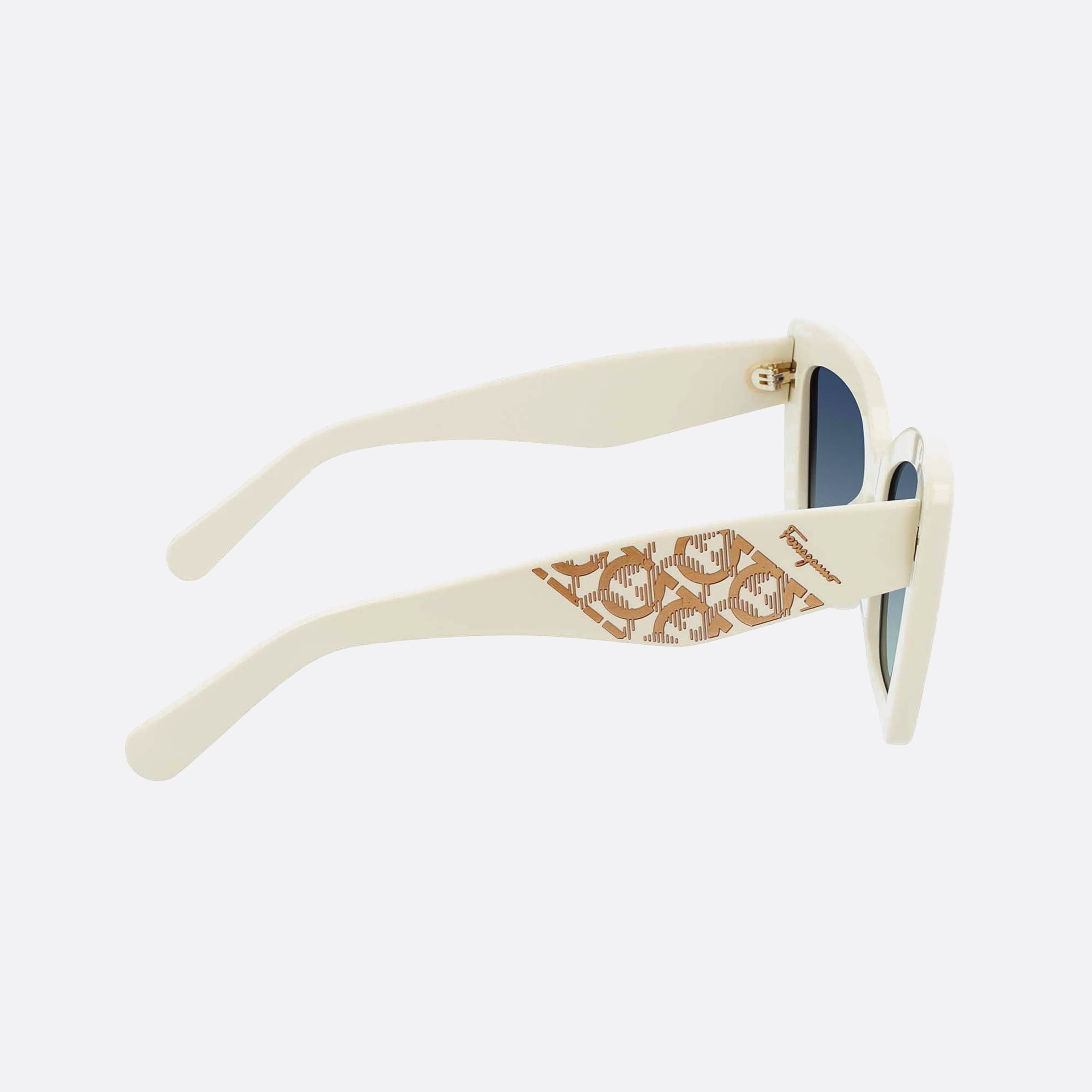 Salvatore 52mm Ferragamo White Butterfly Women Sunglasses - Additional Angle
