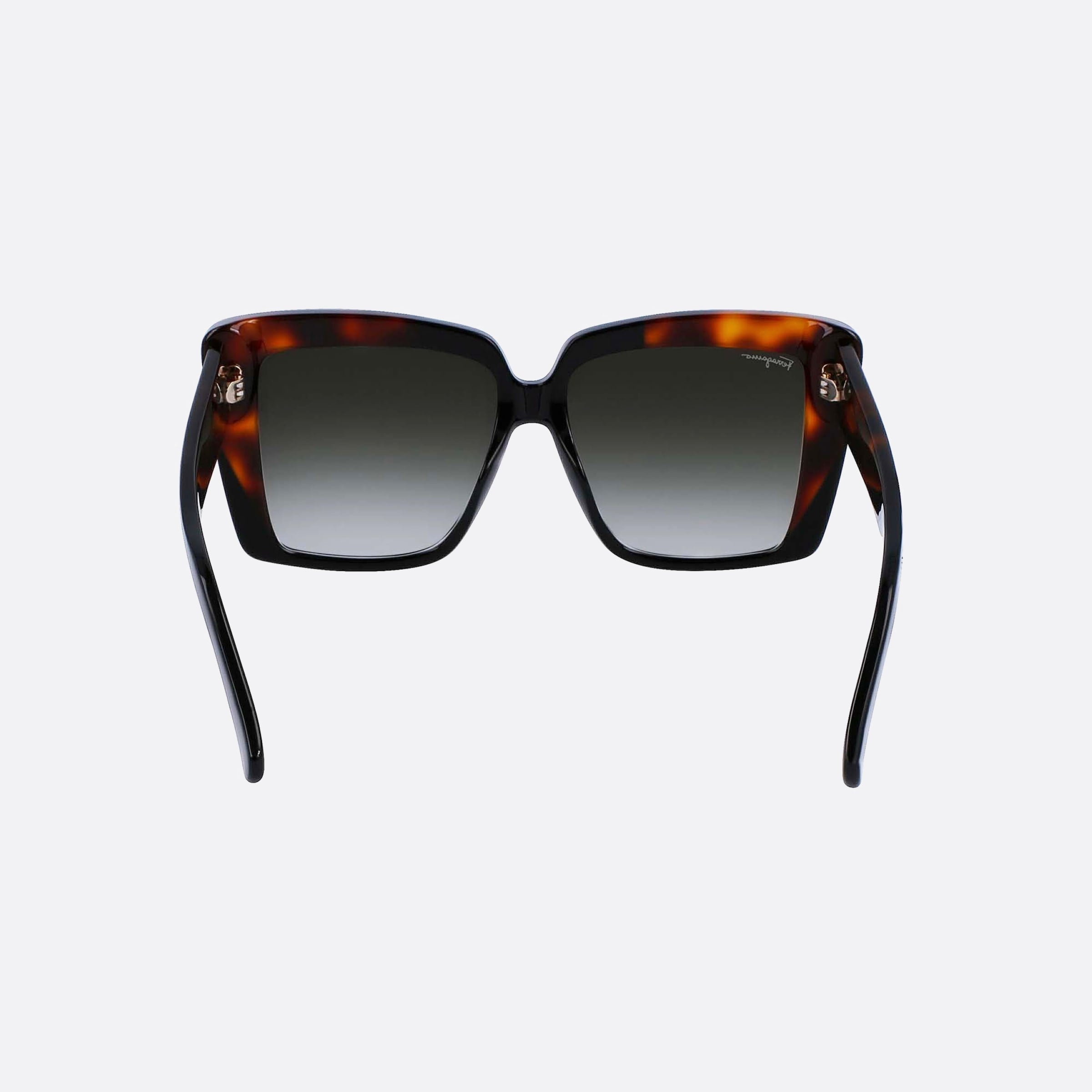 Salvatore 55mm Ferragamo Havana Geometric Women Sunglasses - Additional Angle