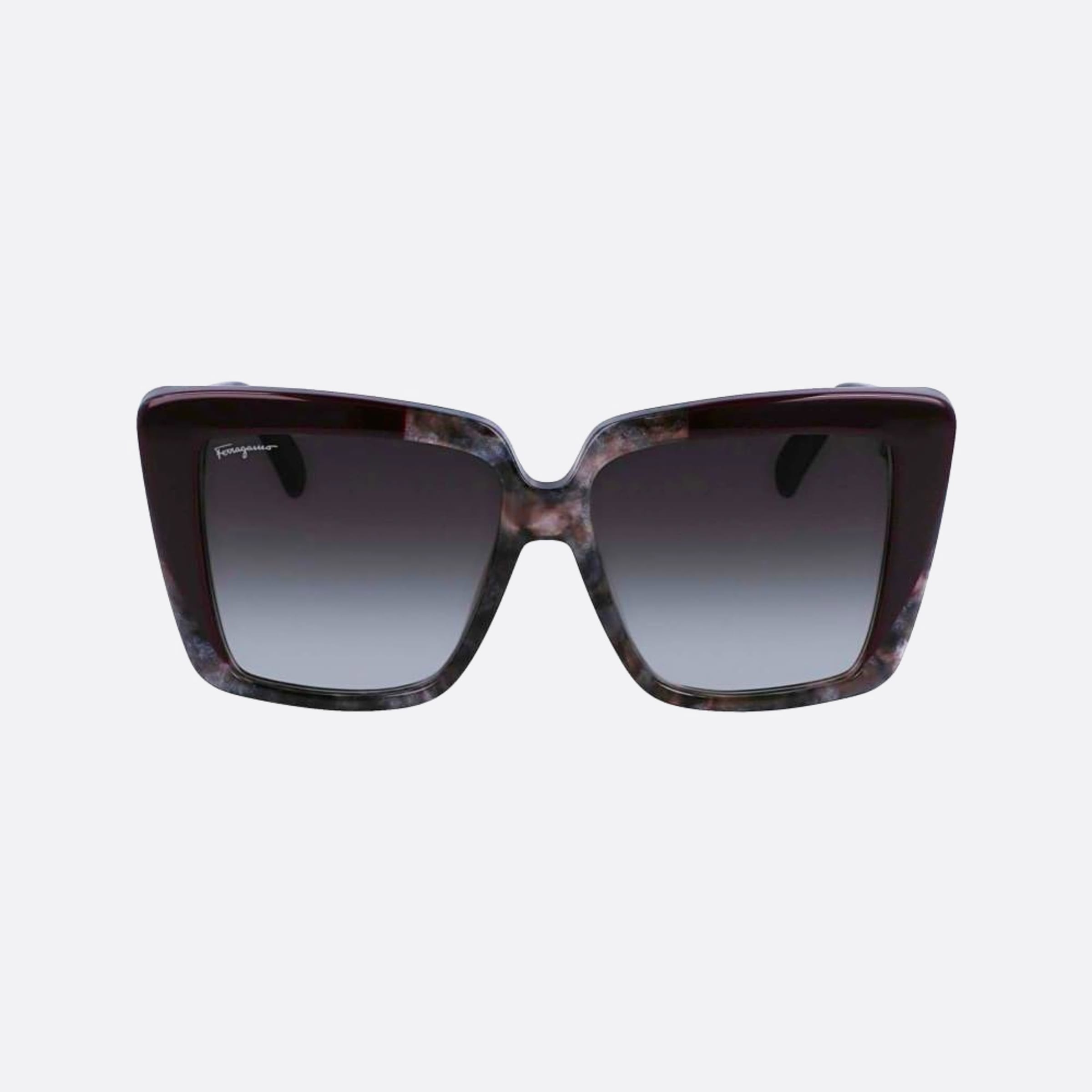 Salvatore 55mm Ferragamo Grey Geometric Women Sunglasses - Main View