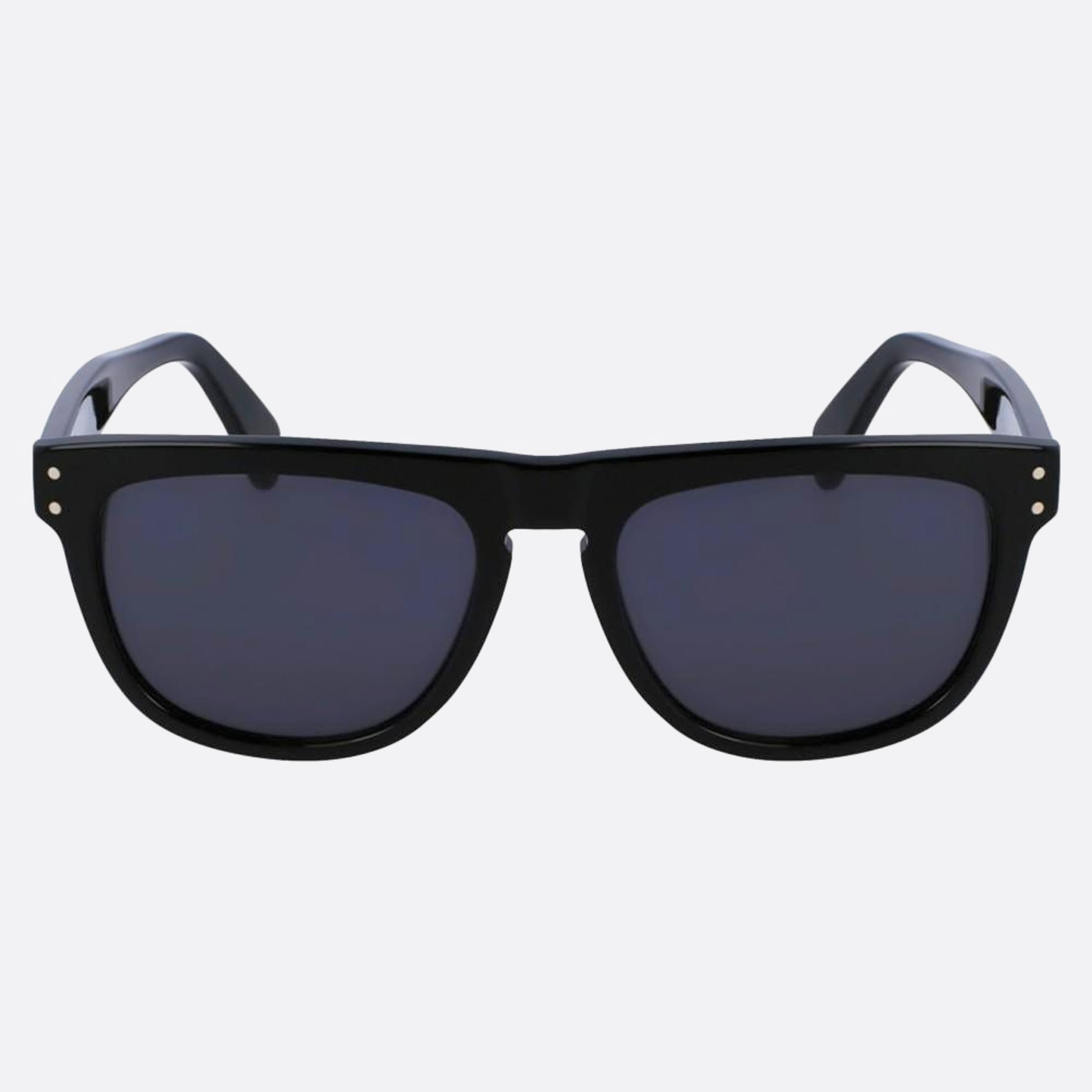 Salvatore 55mm Ferragamo Black Squared Men Sunglasses - Main View