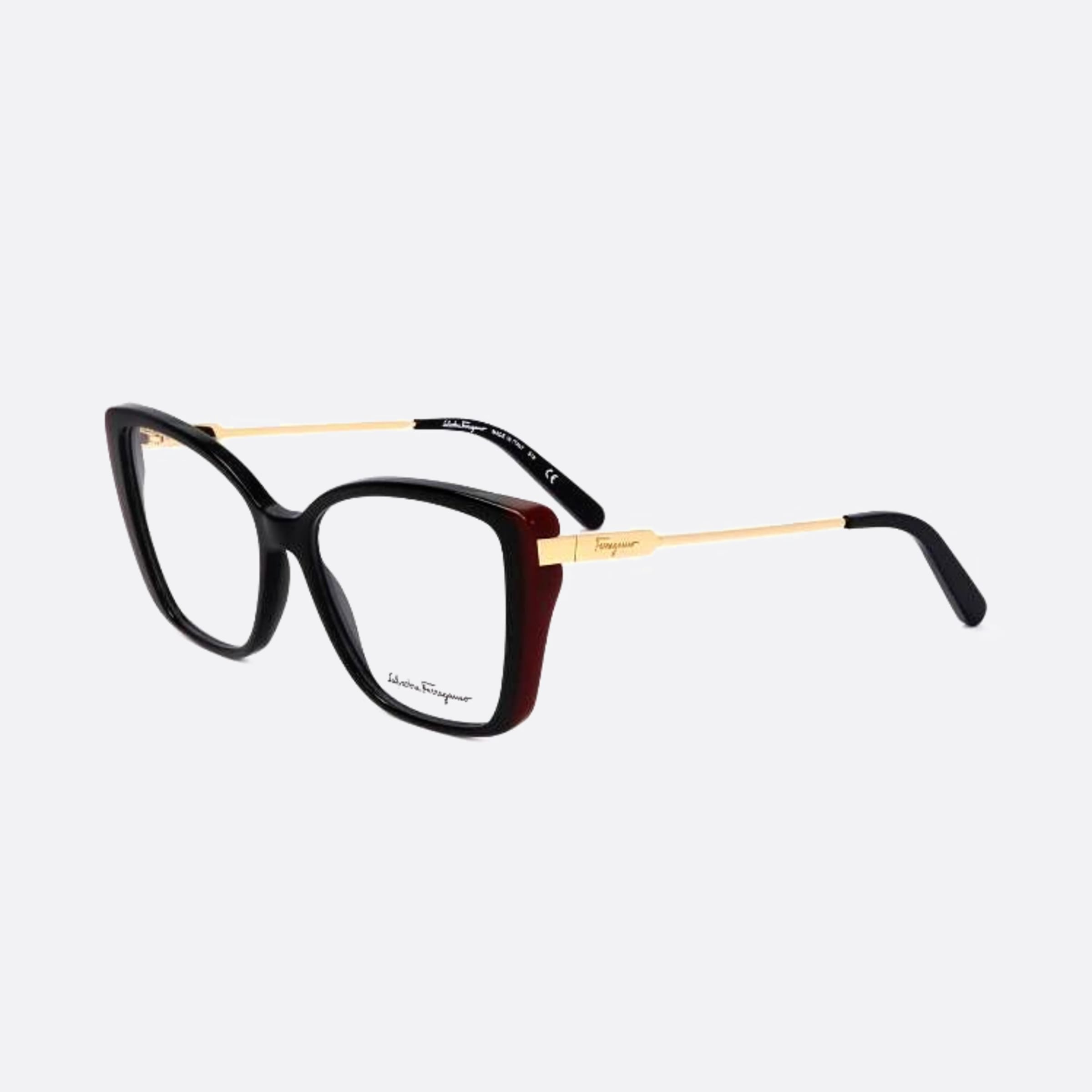 Salvatore 54mm Ferragamo Sf2850 Black Butterfly Women Eyeglasses - Side View