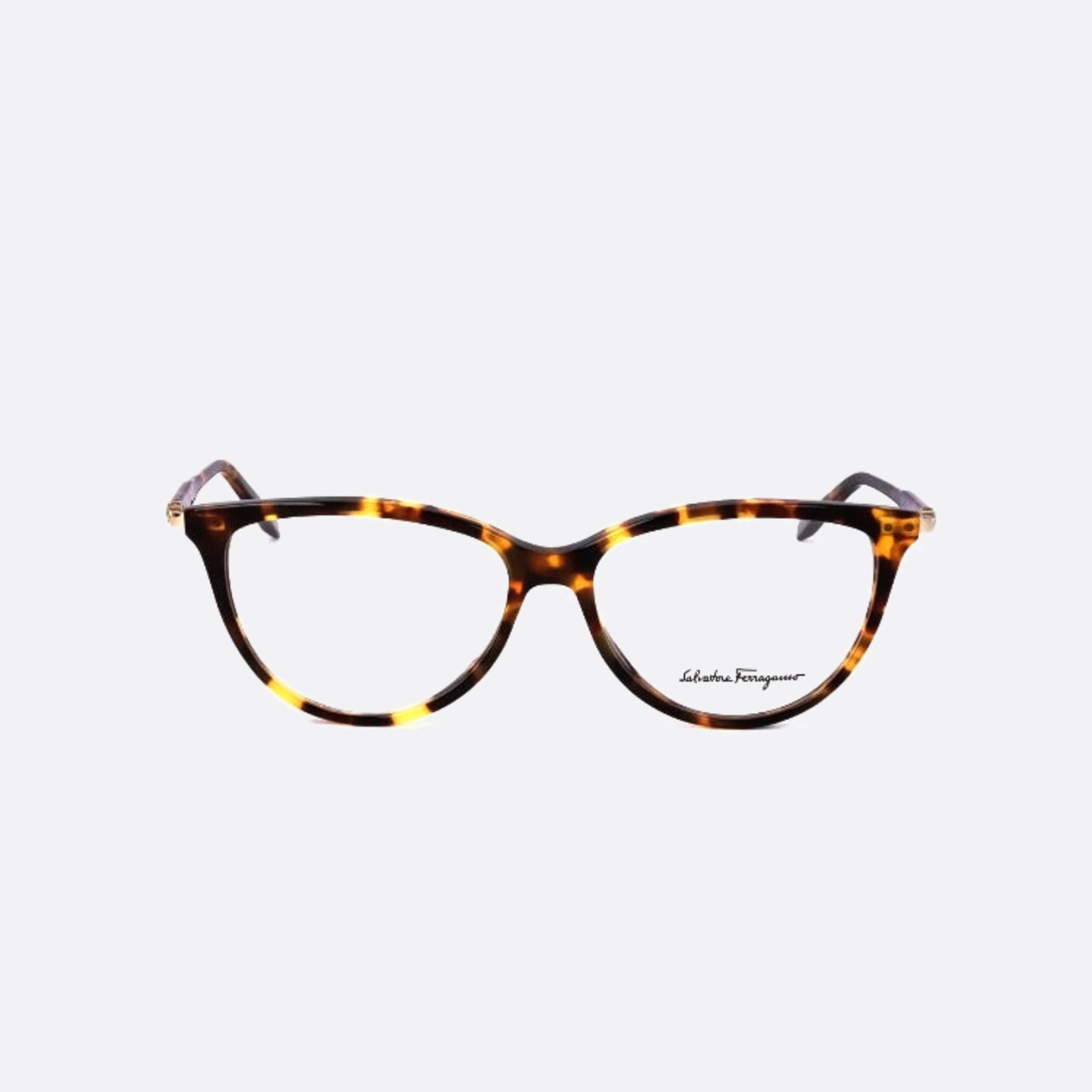 Salvatore 53mm Ferragamo Sf2870 Havana Cat Eye Women Eyeglasses - Main View
